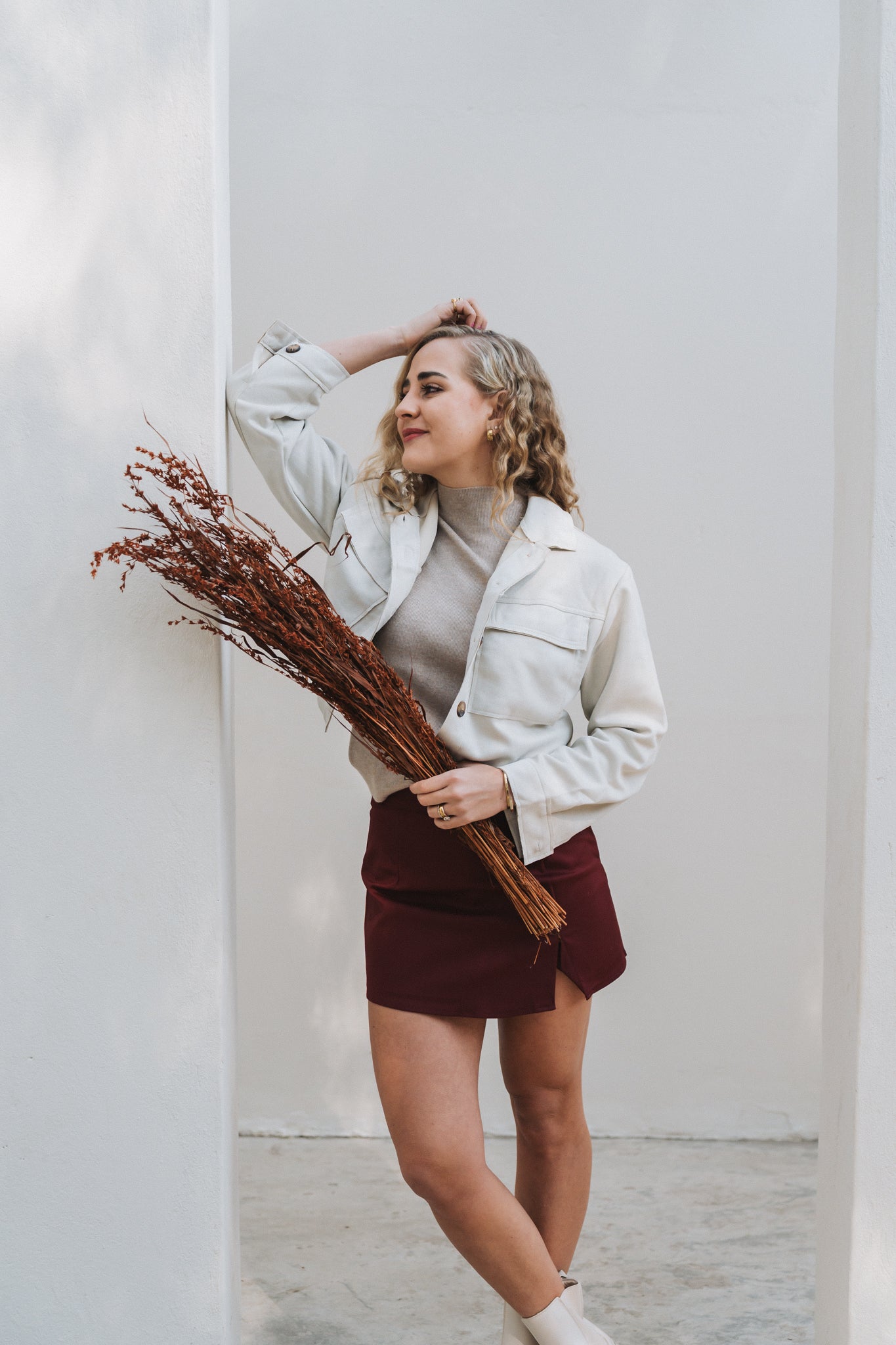 Camilla Skort Maroon
