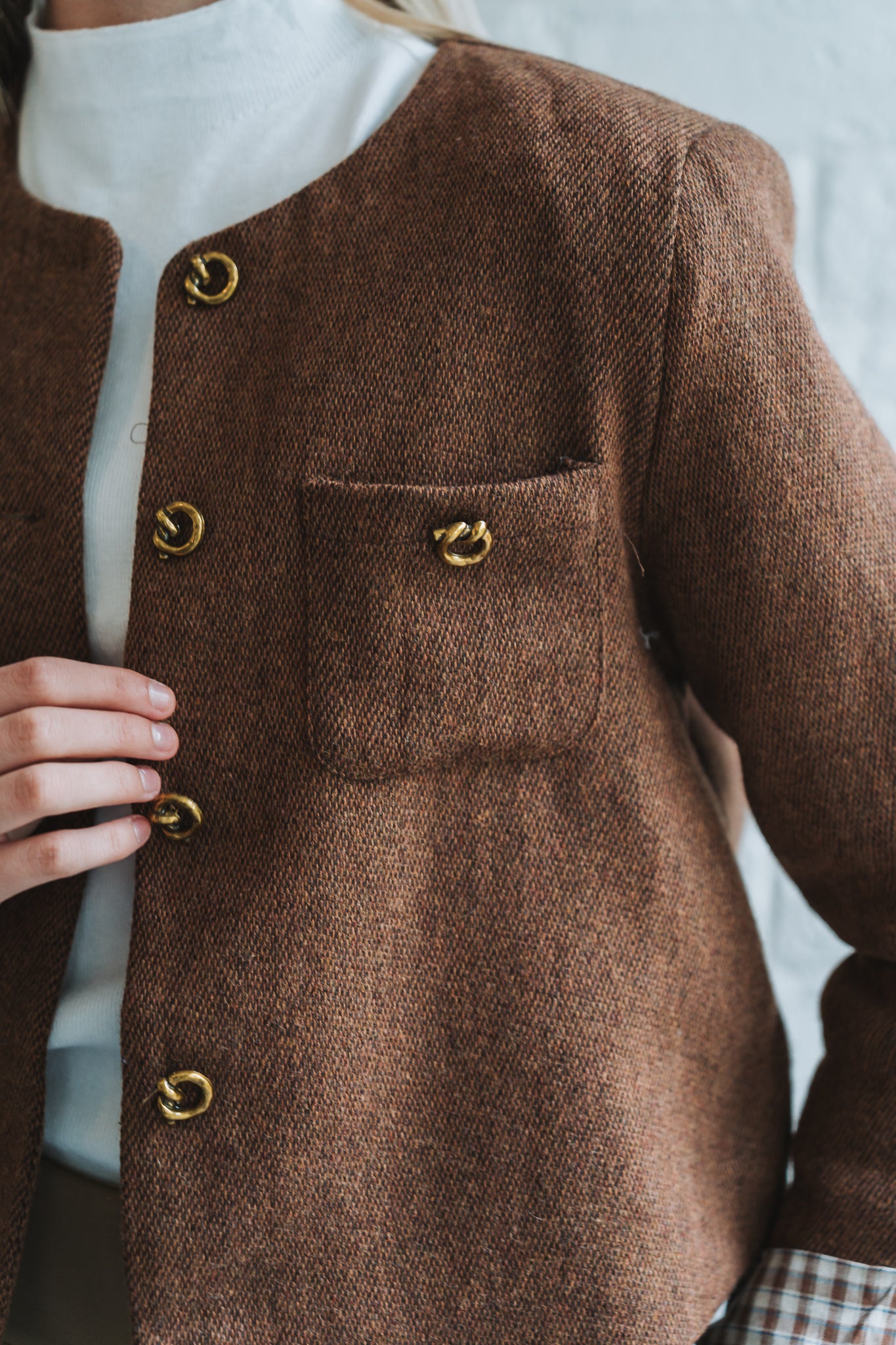 Vintage Cropped Blazer