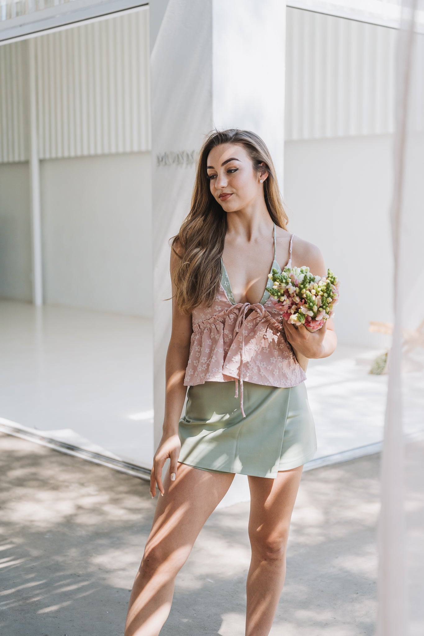 Two Tone Top Pink
