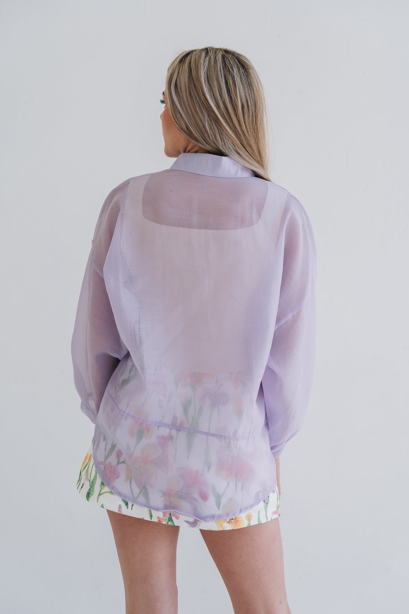 Sheer Top Purple