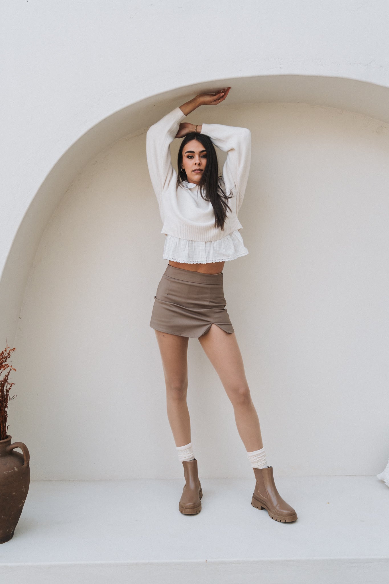 Camilla Skort Stone