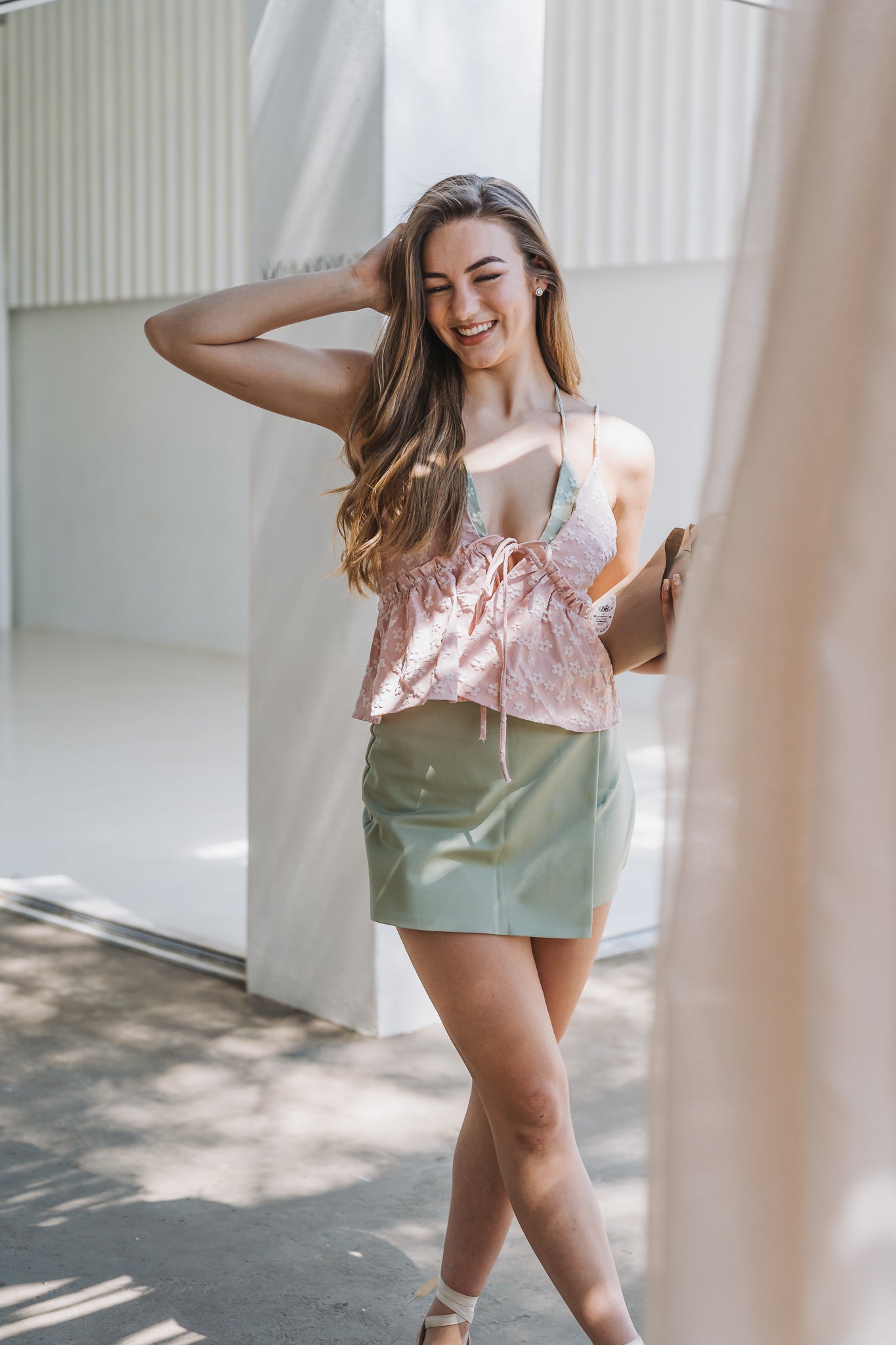 Two Tone Top Pink