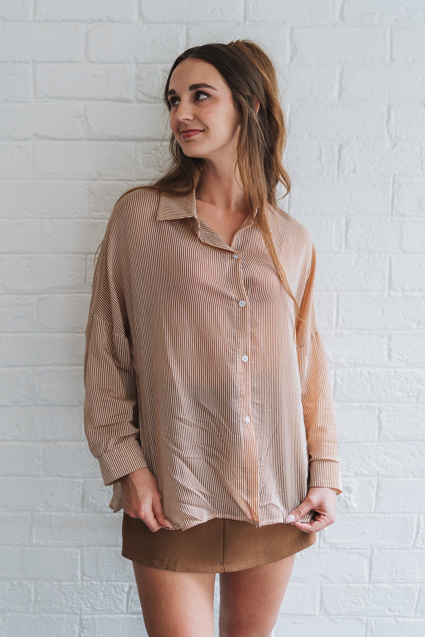 Santorini Blouse Rust