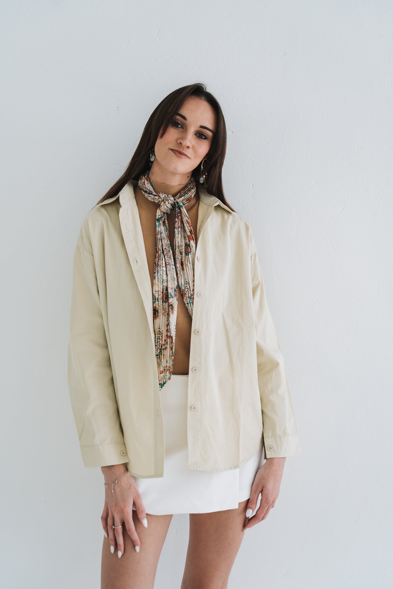 Cotton Blouse Cream | One Size / Fits 32-36