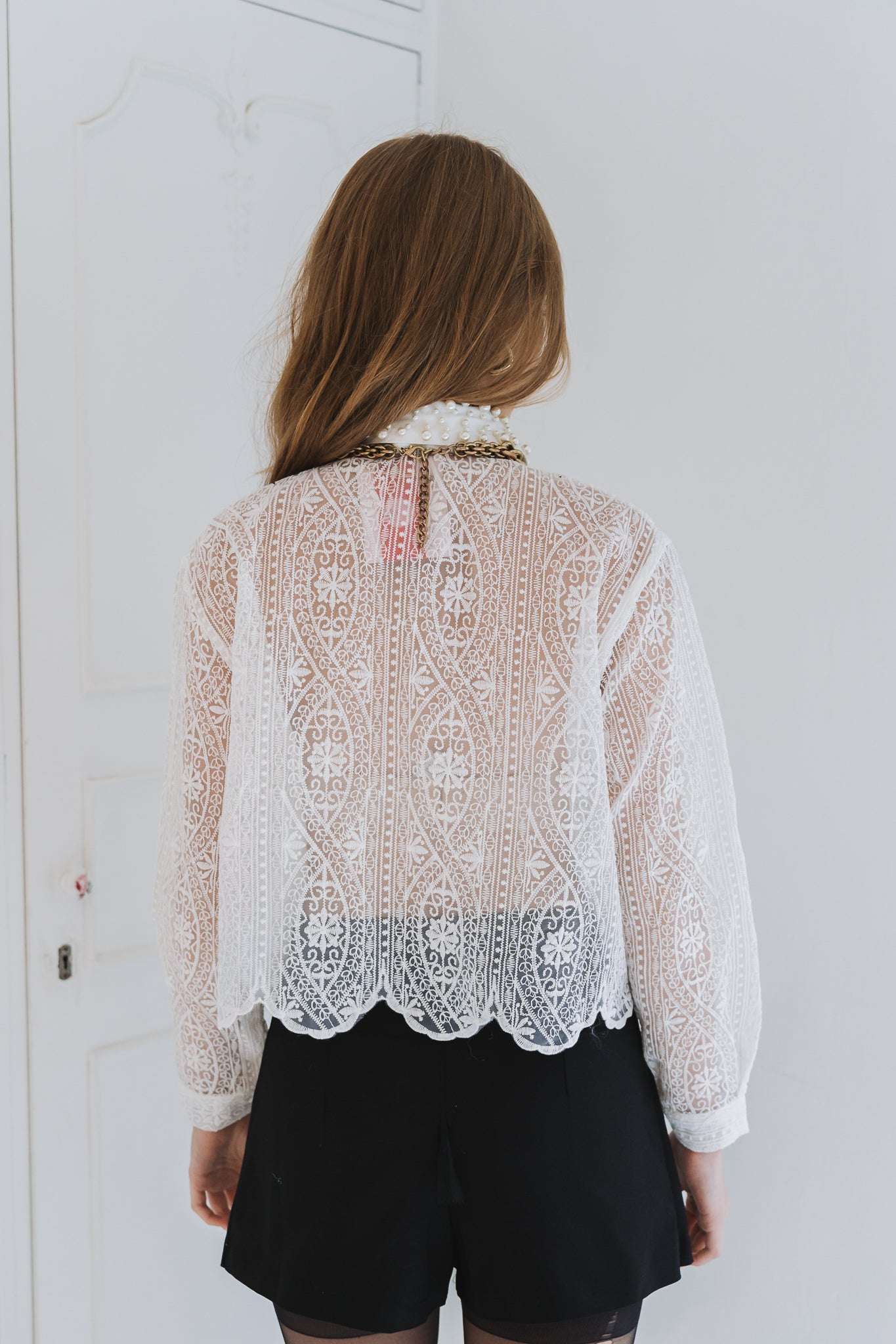 Pearl Blouse White