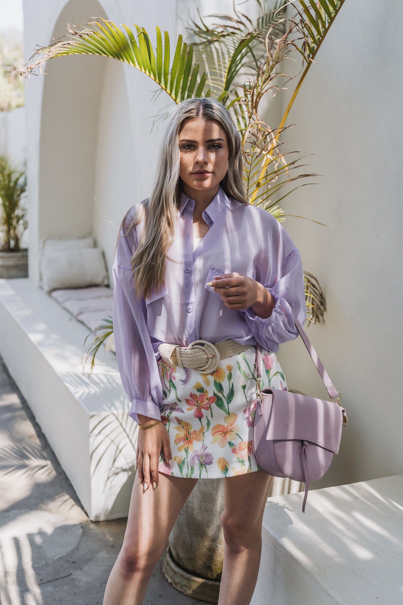 Sheer Top Purple