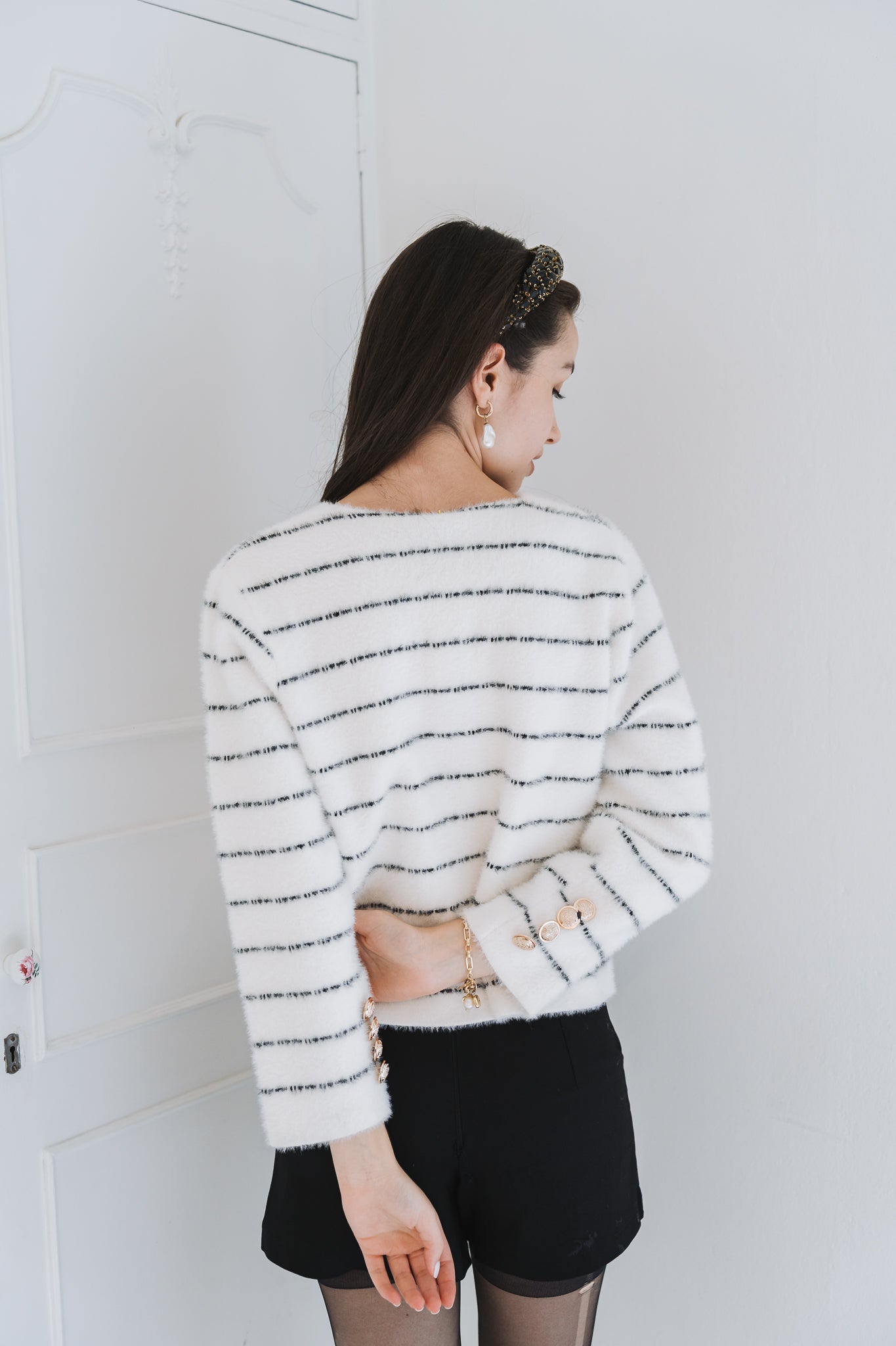 Demi Cardigan White