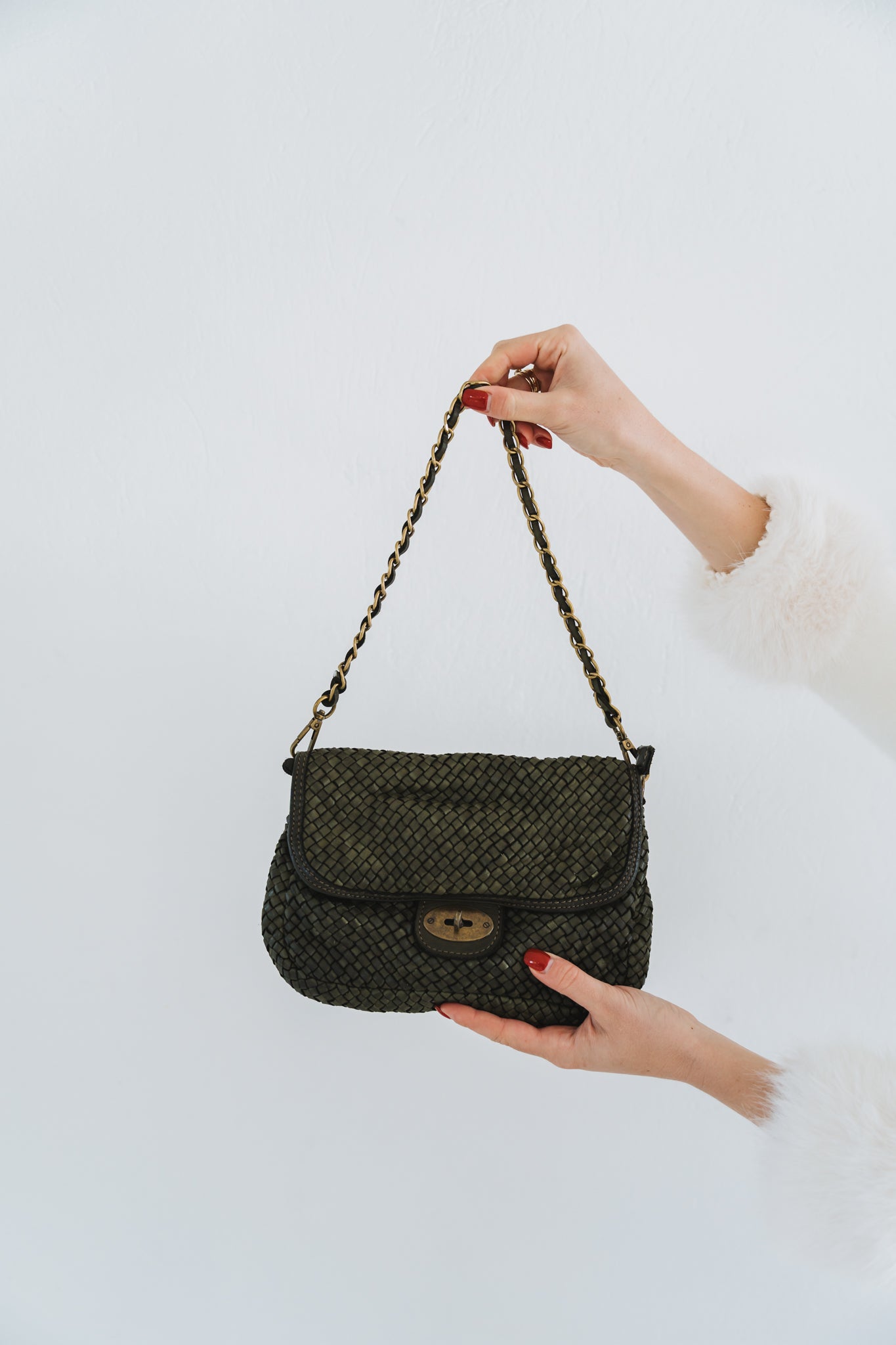 Olive Leather Bag