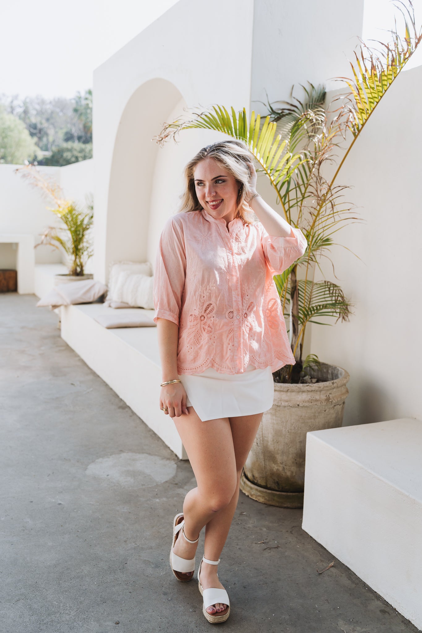 Sara Blouse Peach