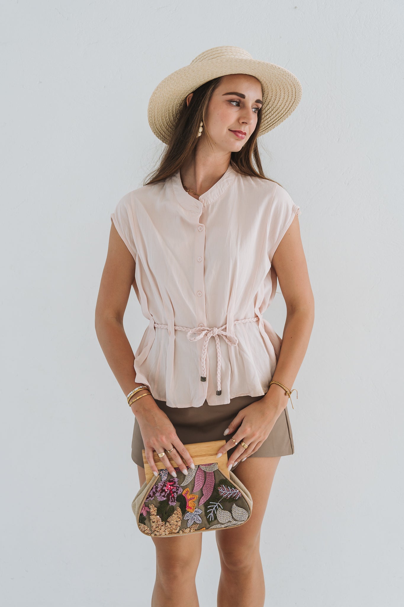 Braided Top Pink