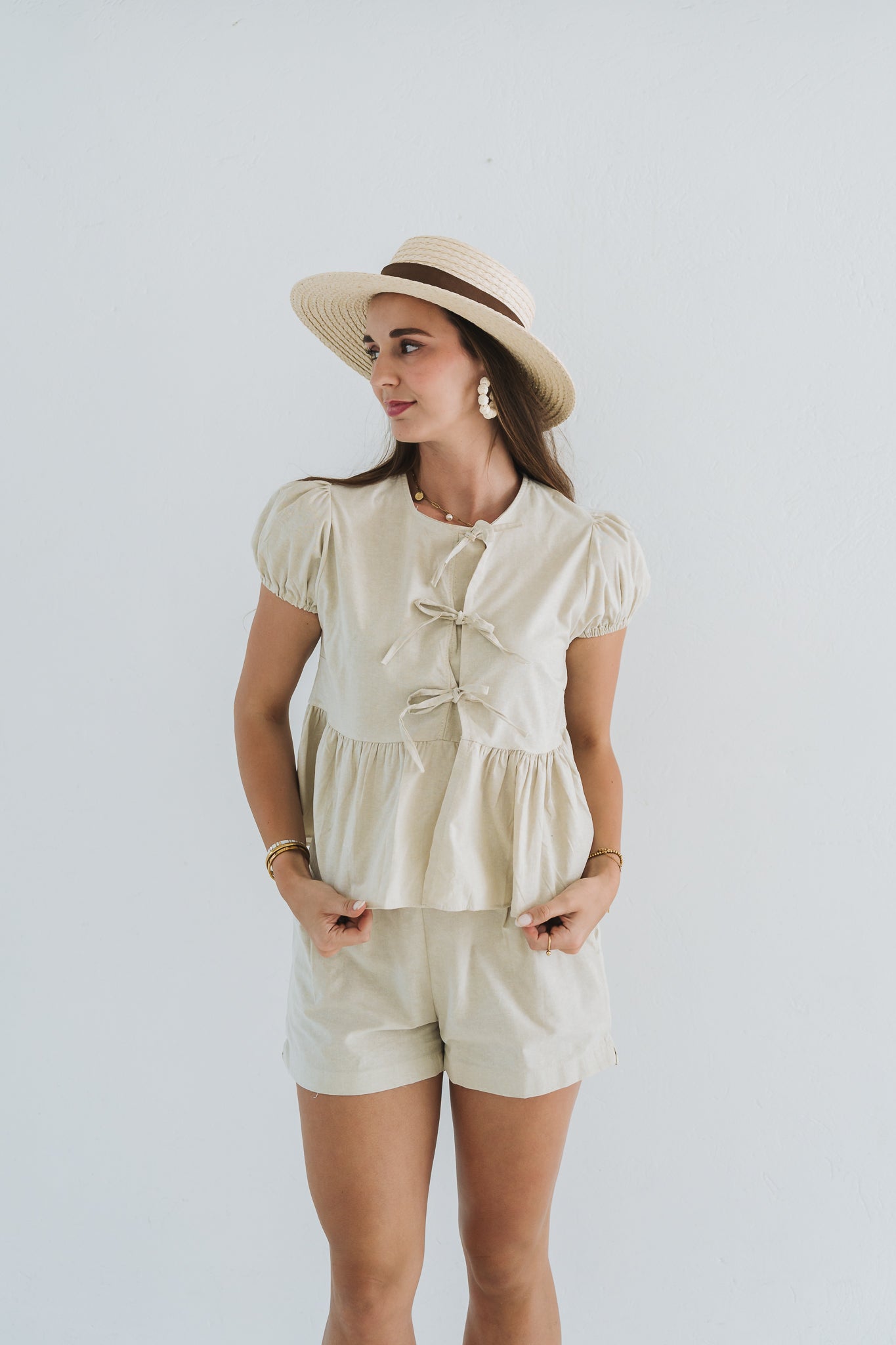 Bow Set Top Mint