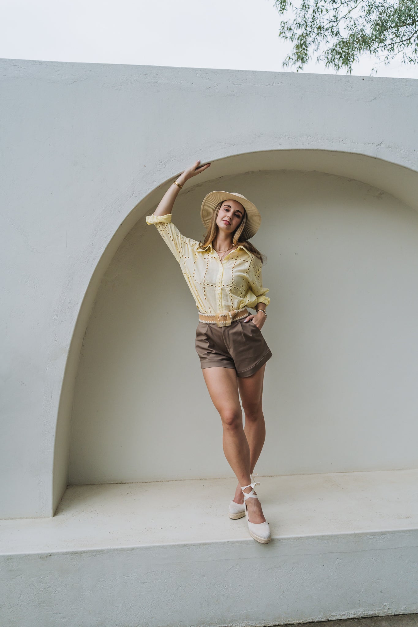 Anglaise Blouse Yellow