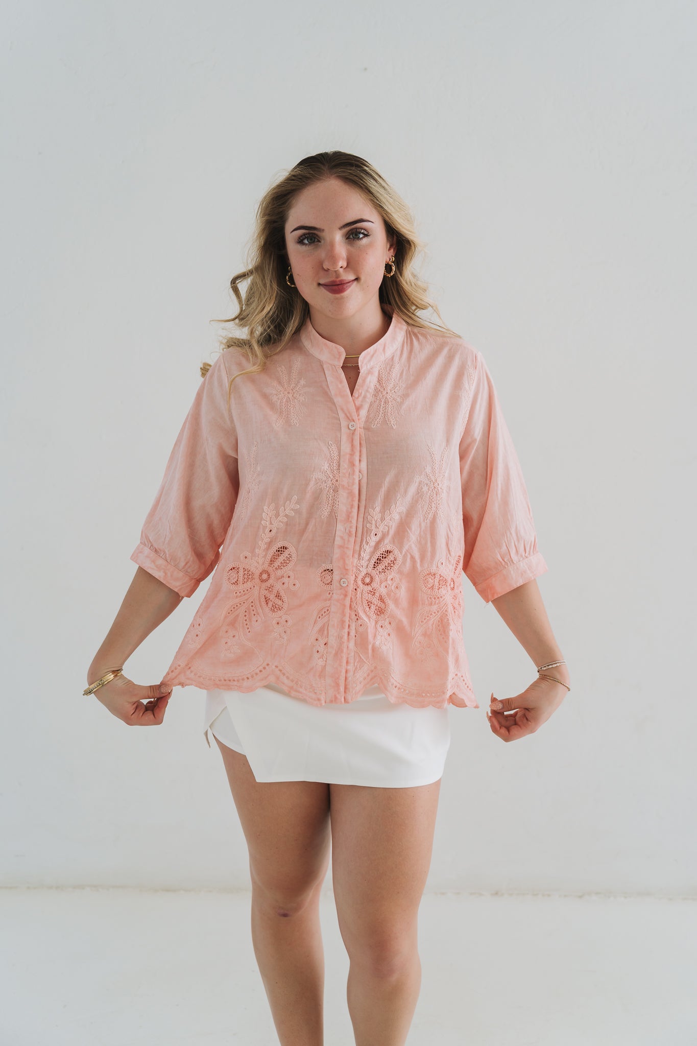 Sara Blouse Peach