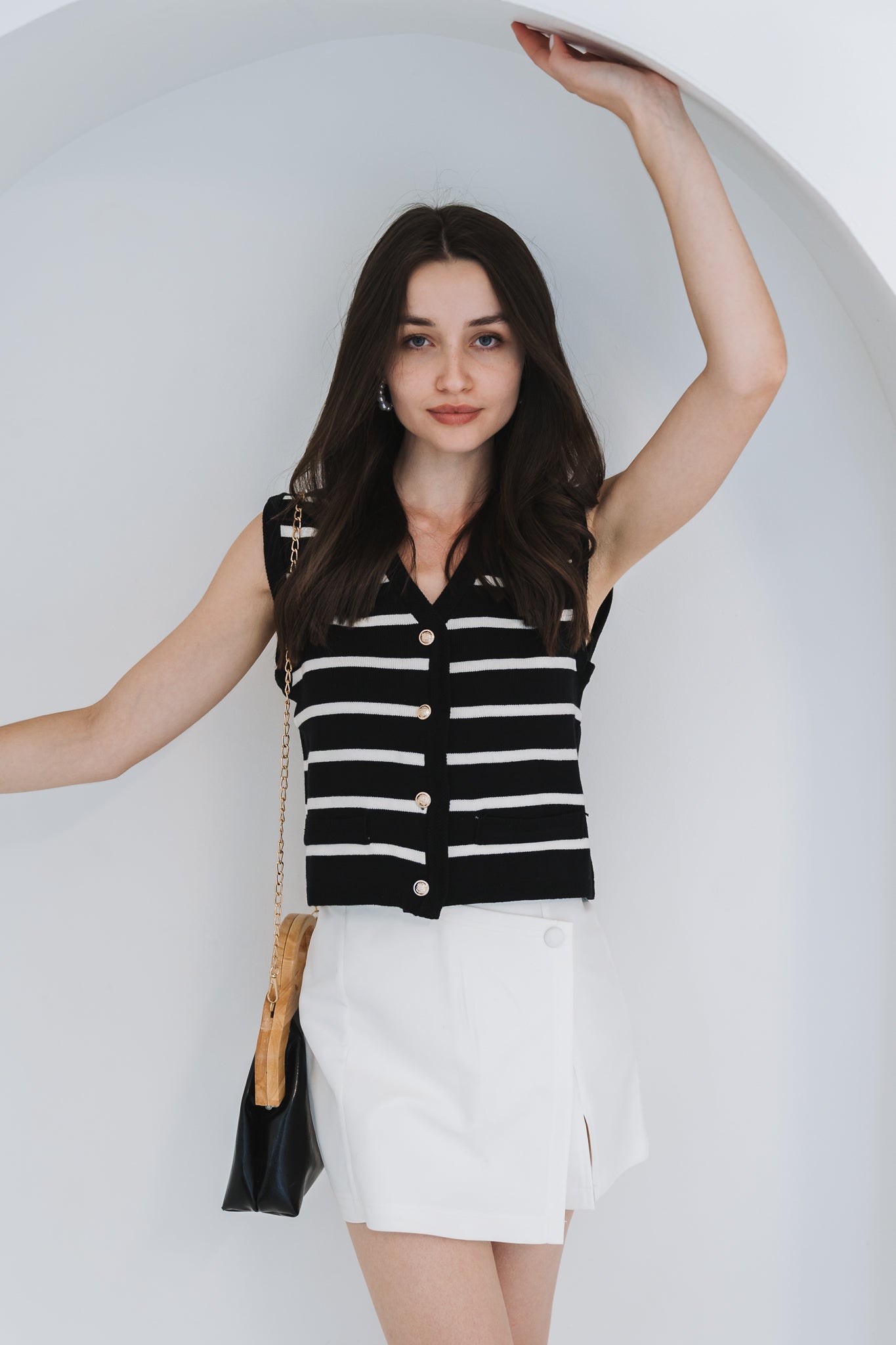 Camille Waistcoat Black