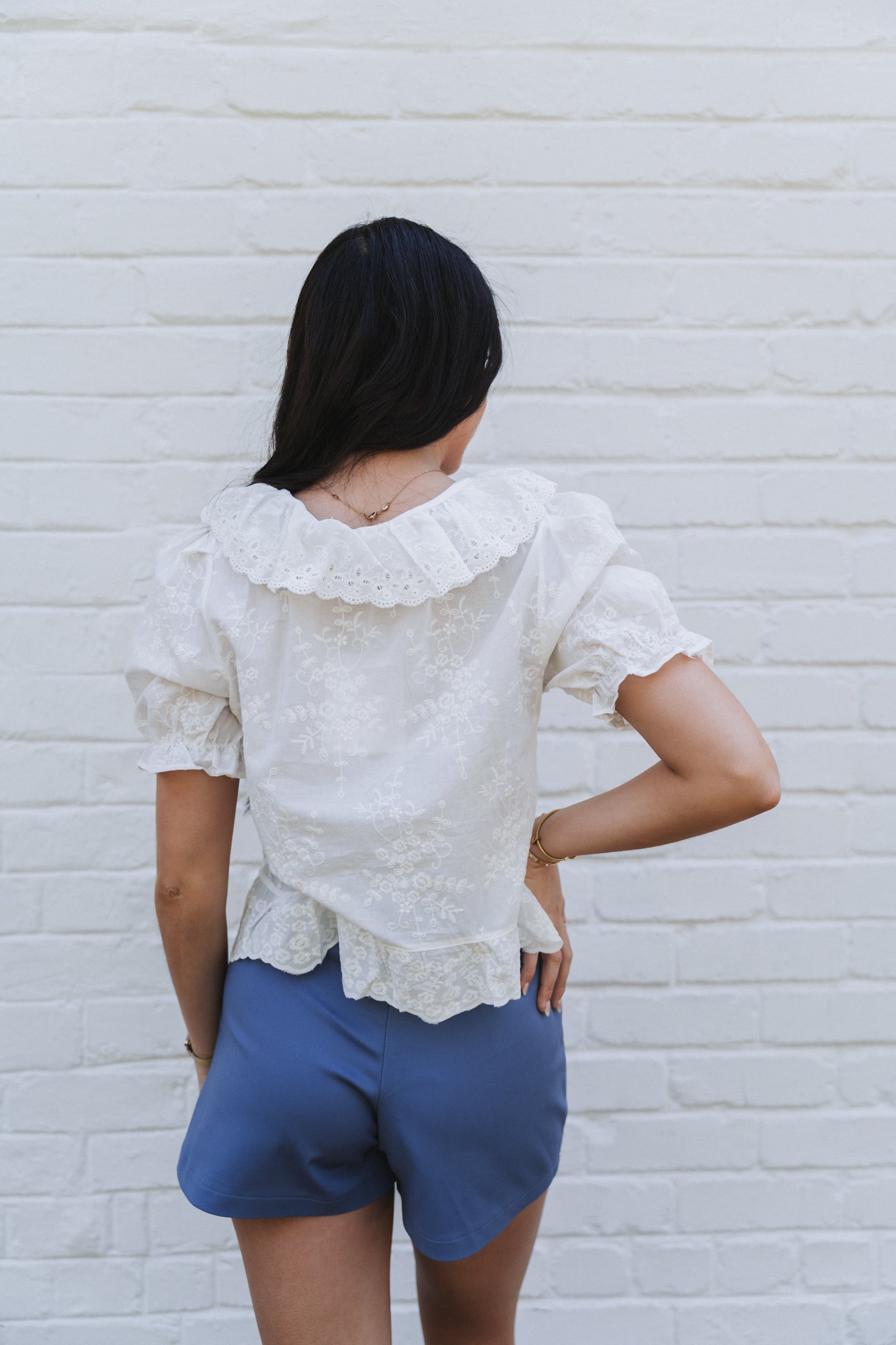 Vintage Lace Top White | One Size / Fits 30-34