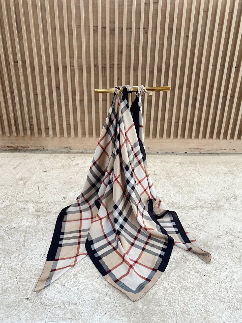Silk Scarf B&W