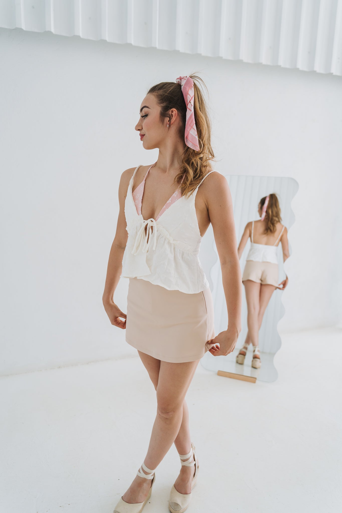 Two Tone Top White