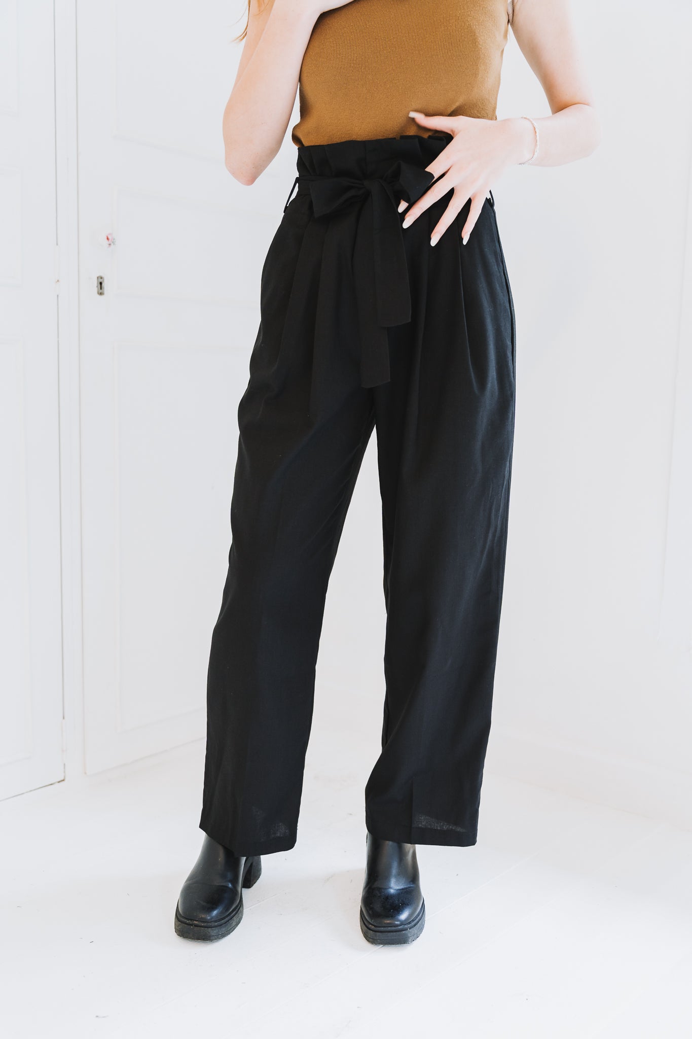 High Rise Trouser Black