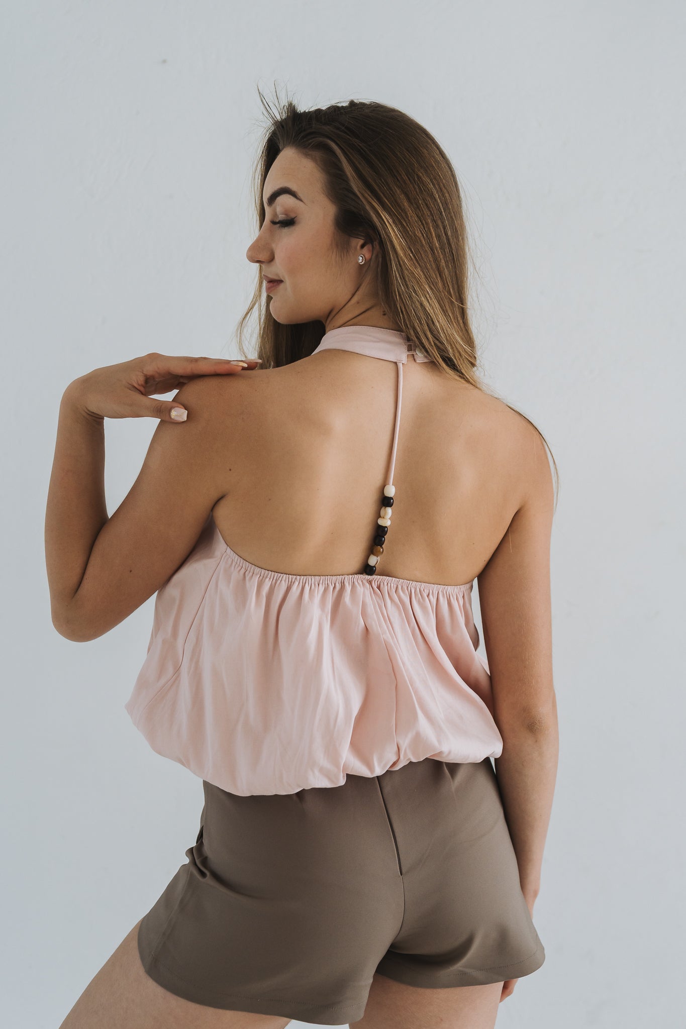 Boho Bead Top Pink