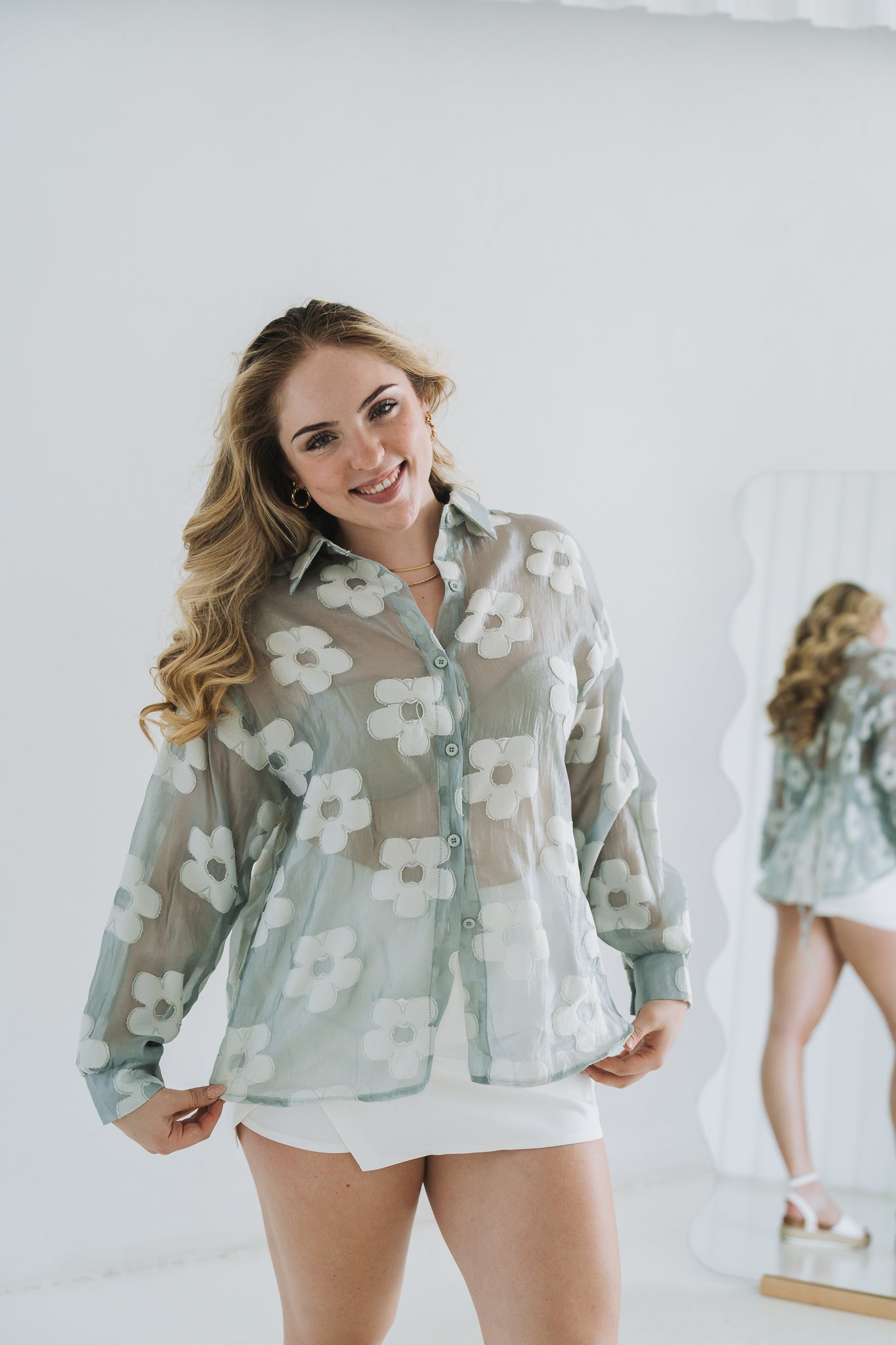 Daisy Blouse Sage