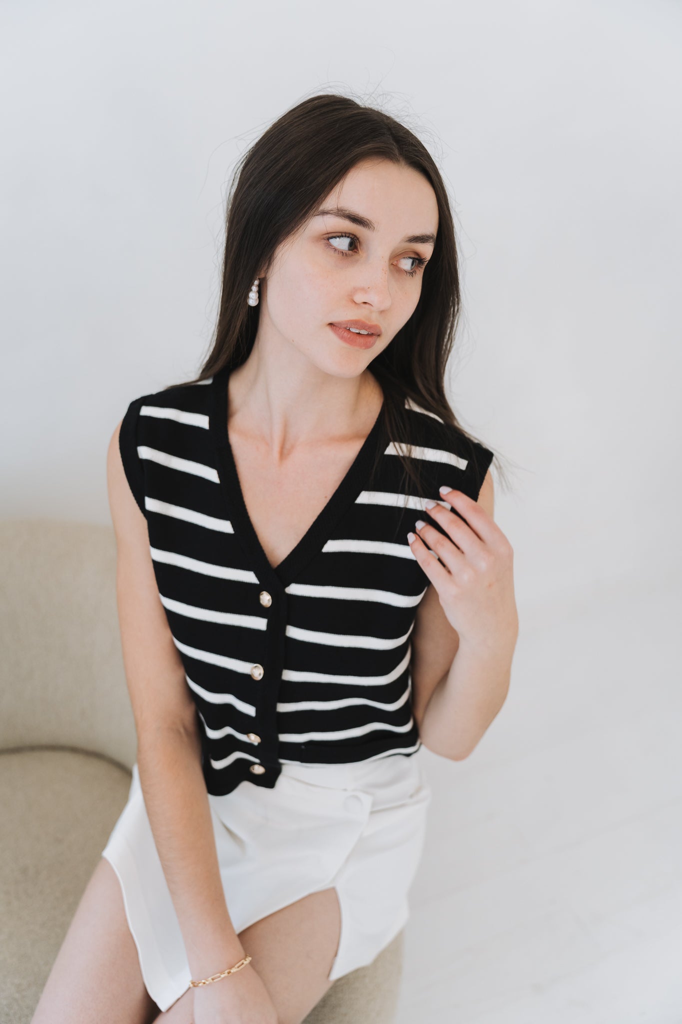 Camille Waistcoat Black