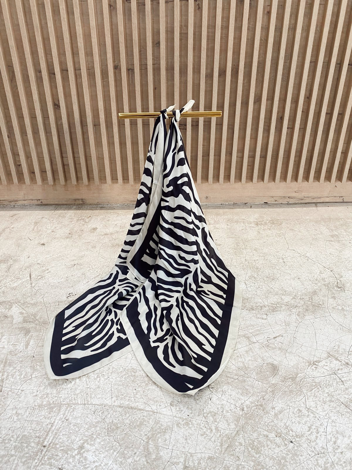 Silk Scarf Zebra