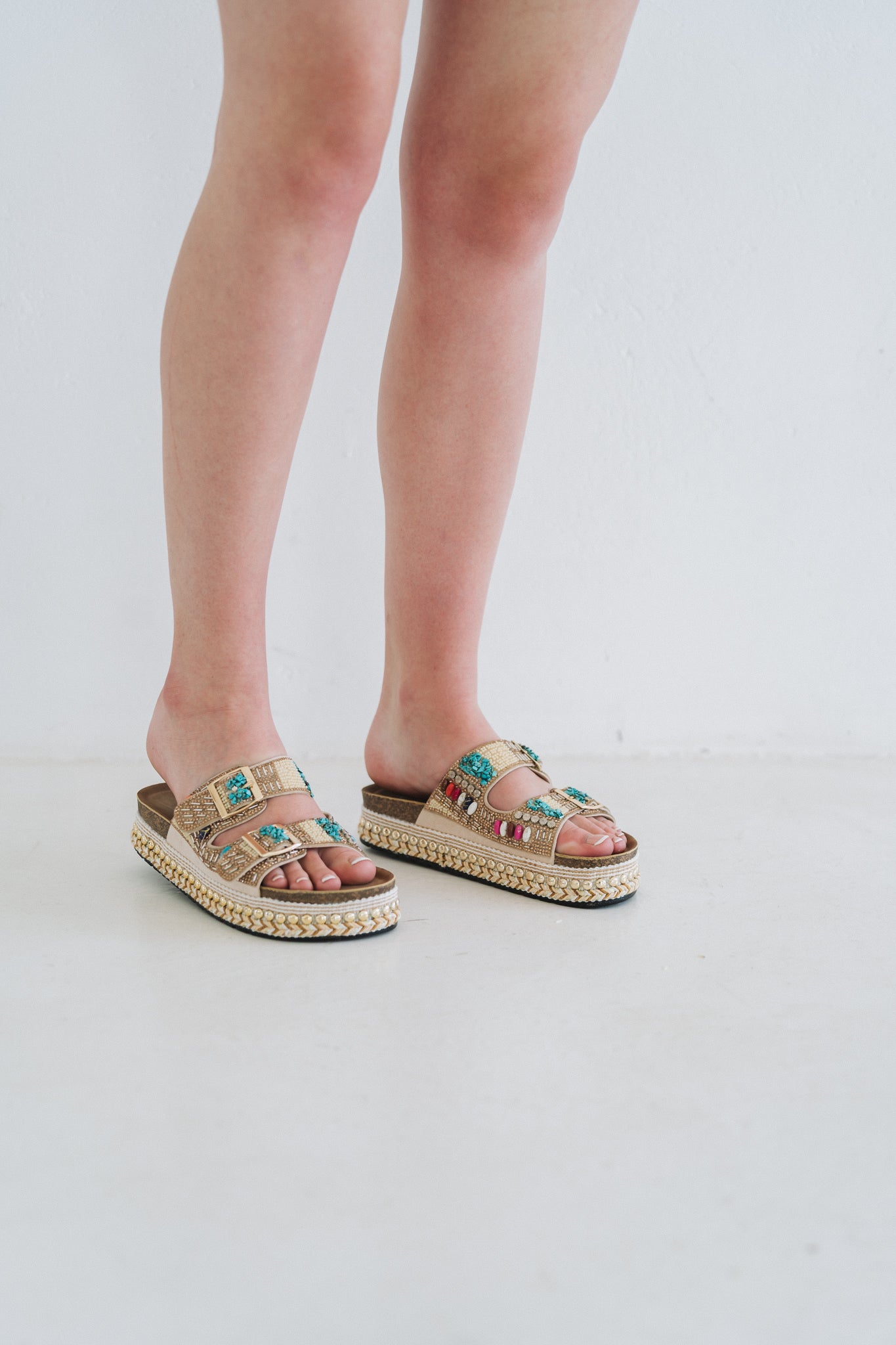 Beaded Sandal Gold