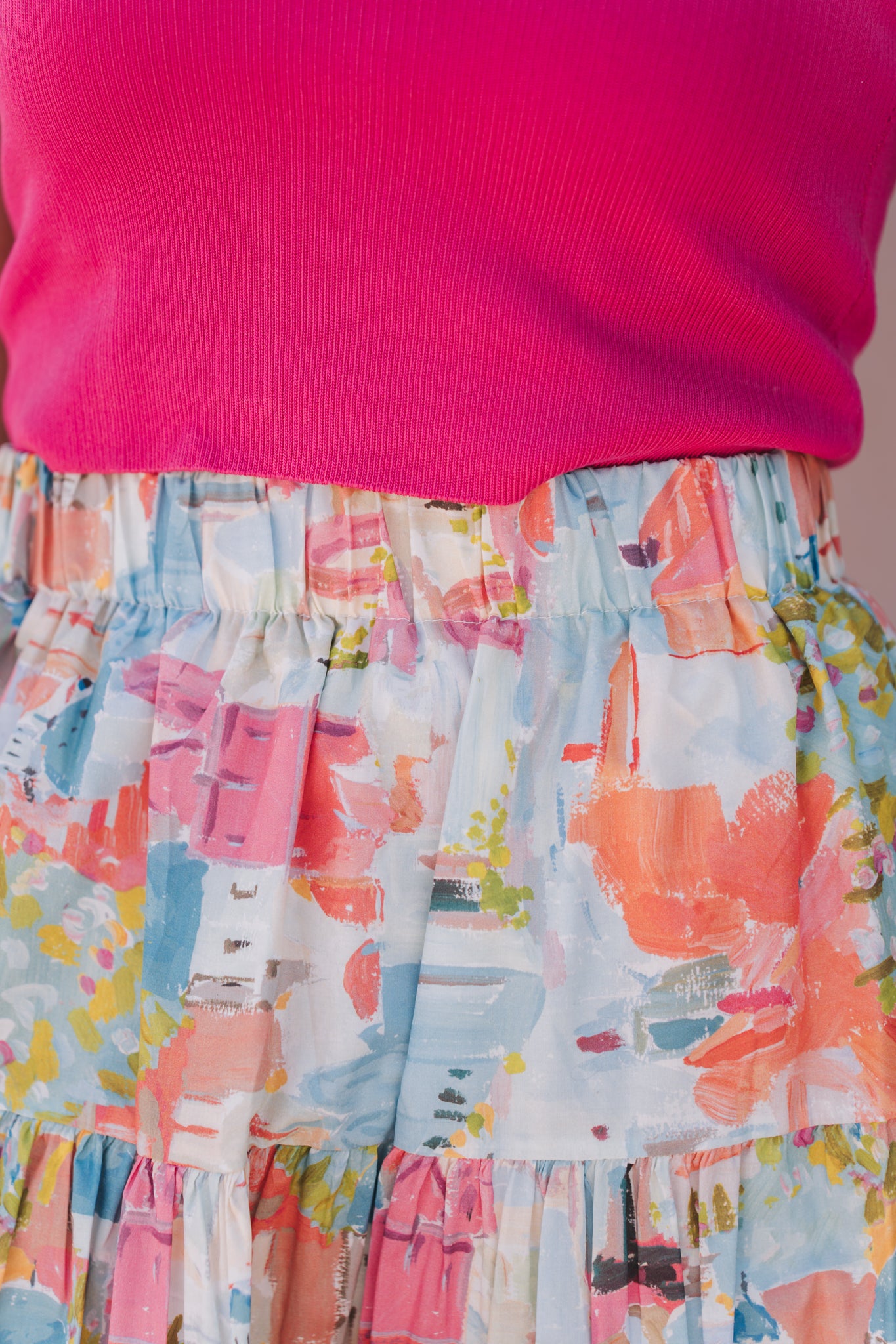 Greece Skirt Light Blue