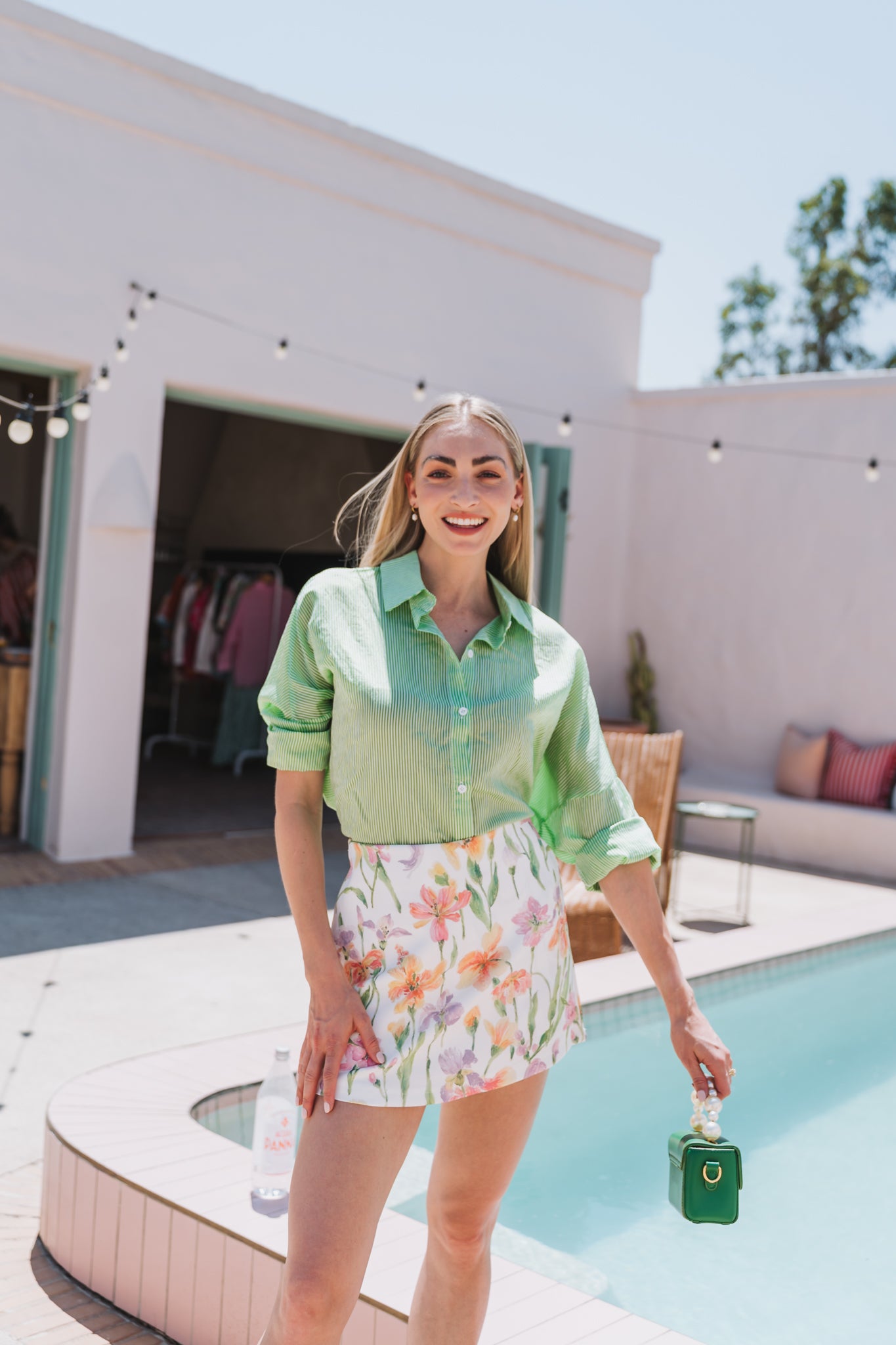 Santorini Blouse Green