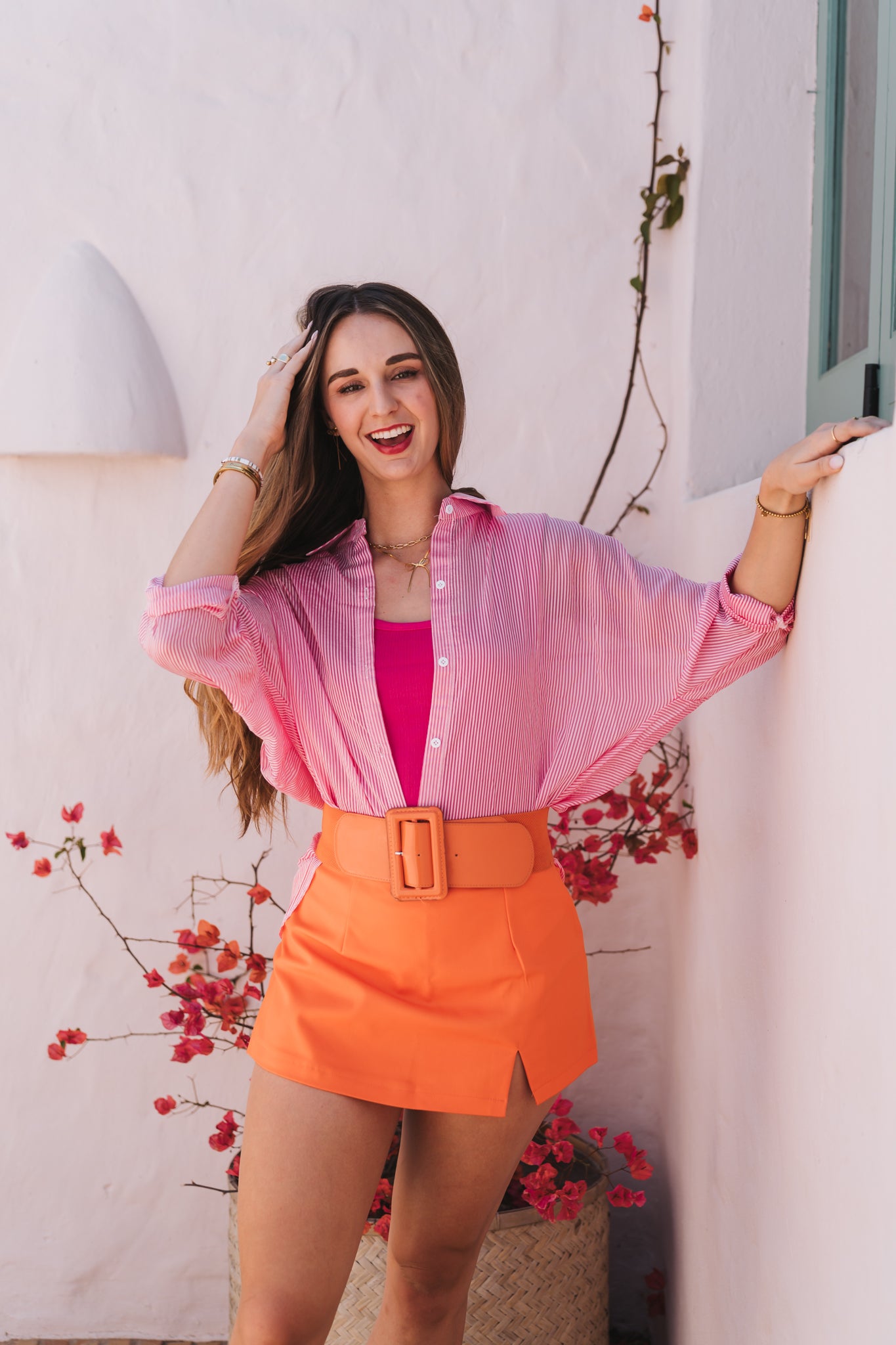 Santorini Blouse Pink