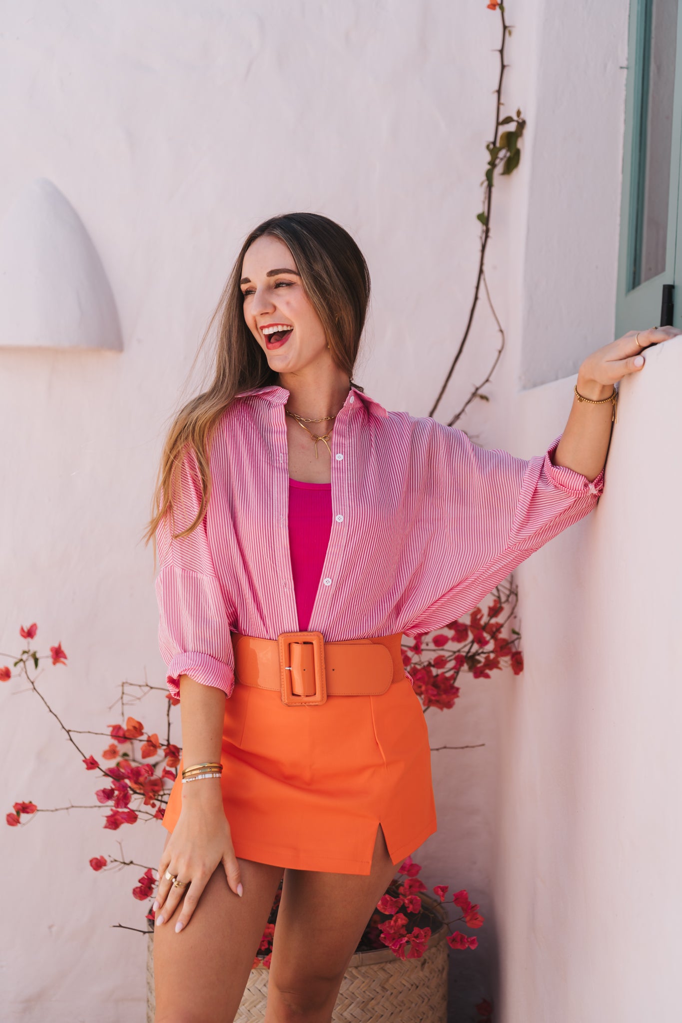 Santorini Blouse Pink