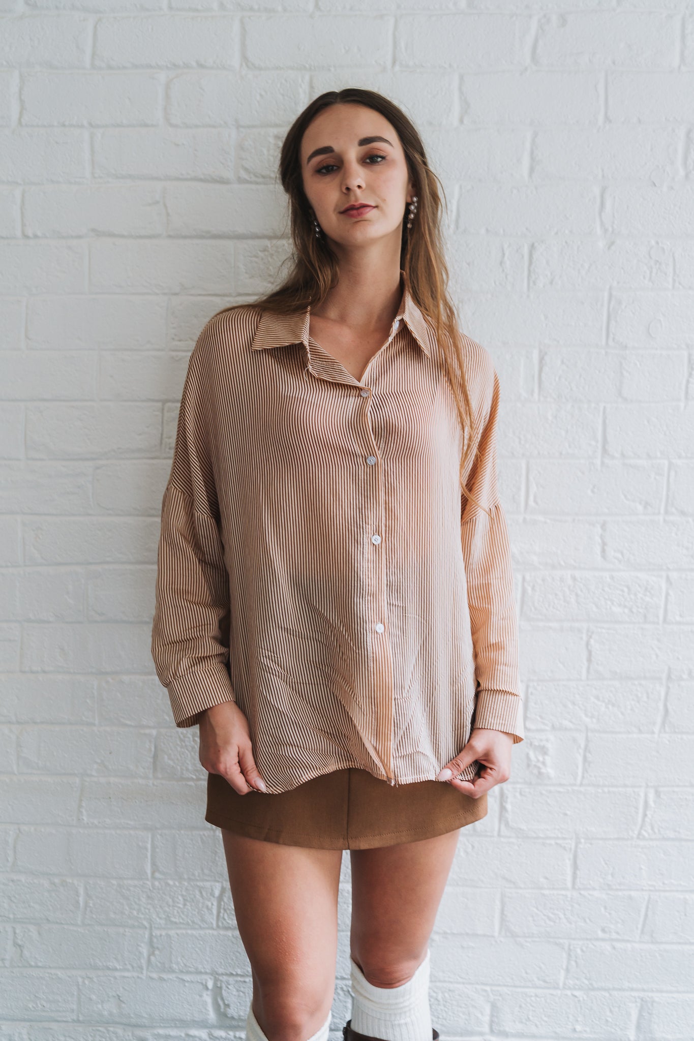 Santorini Blouse Rust