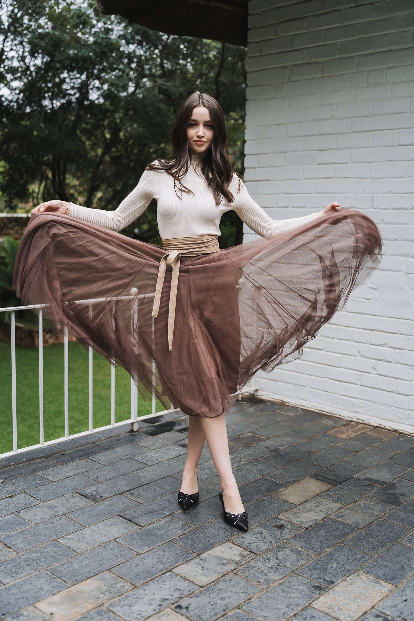 Lia Ballerina Skirt Brown