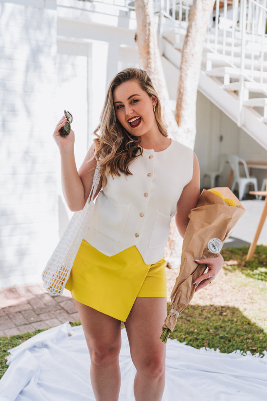 Classy White Waistcoat