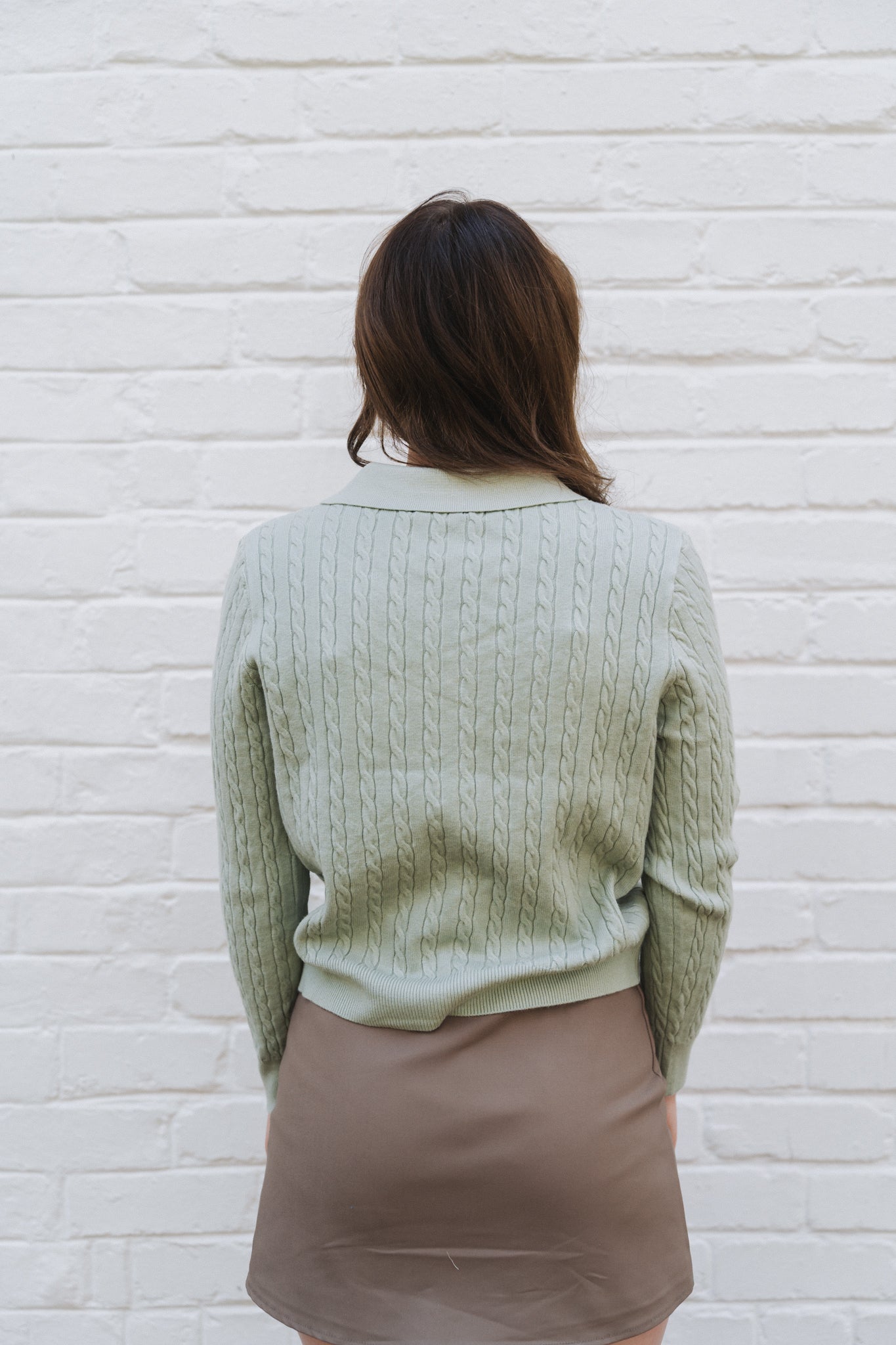 Cable Knit Sage | One Size / Fits 30-32