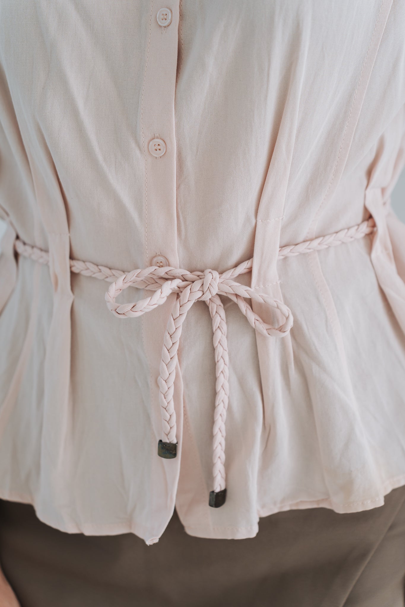 Braided Top Pink