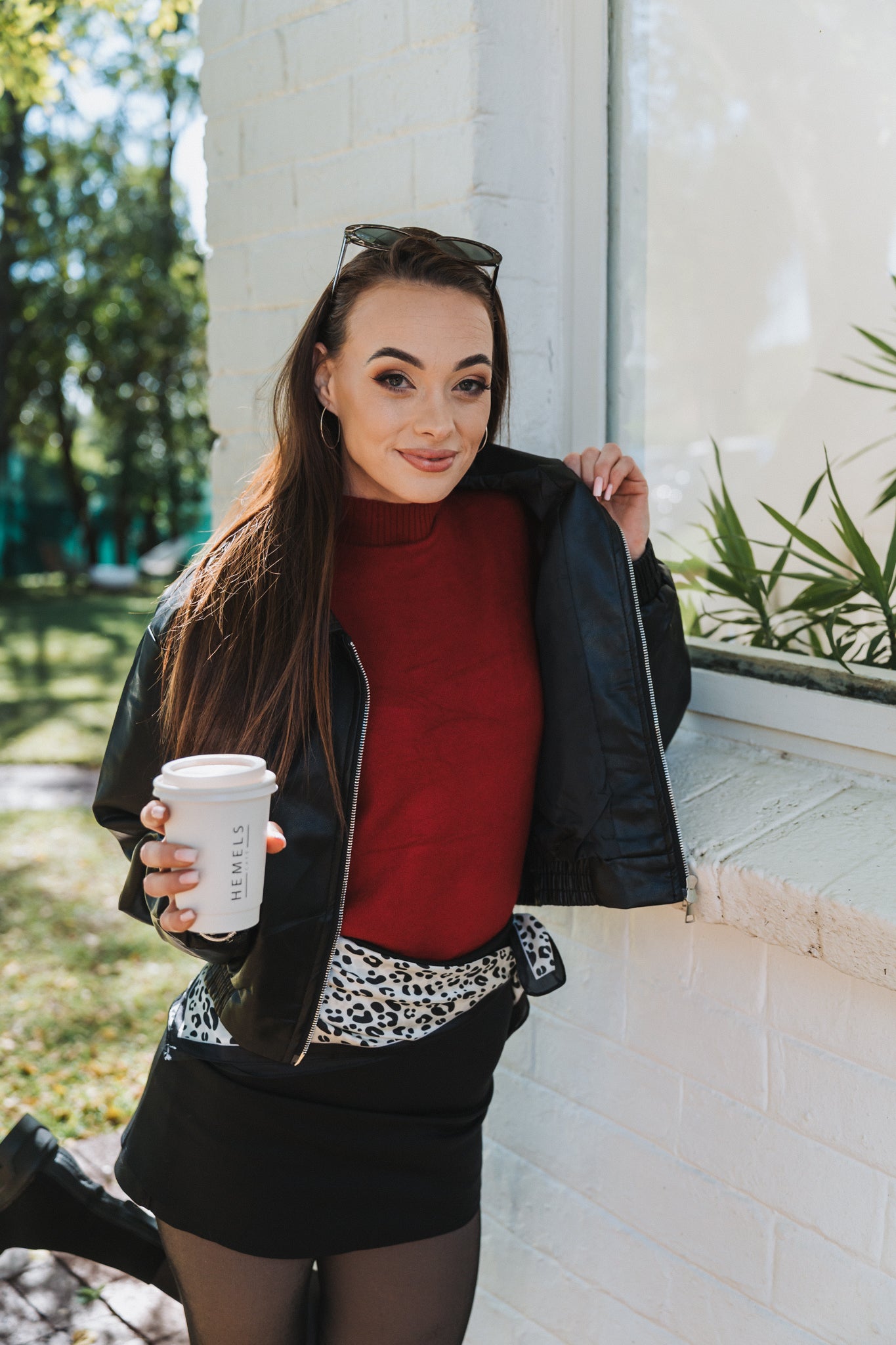 Pleather Jacket Black | One Size / 30-36