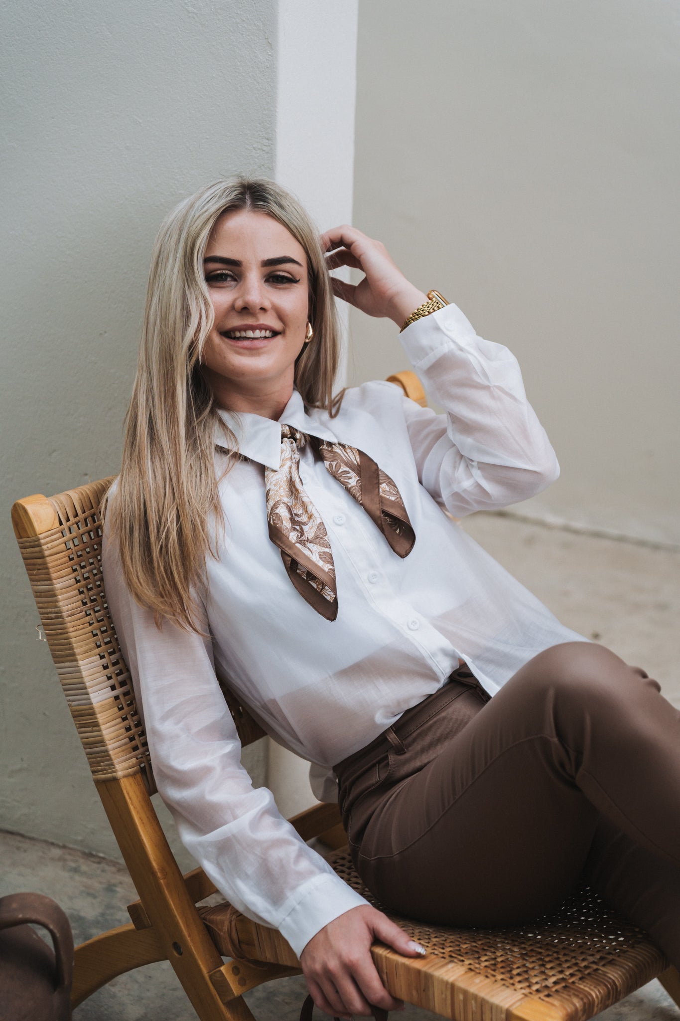 Bow Blouse Cream
