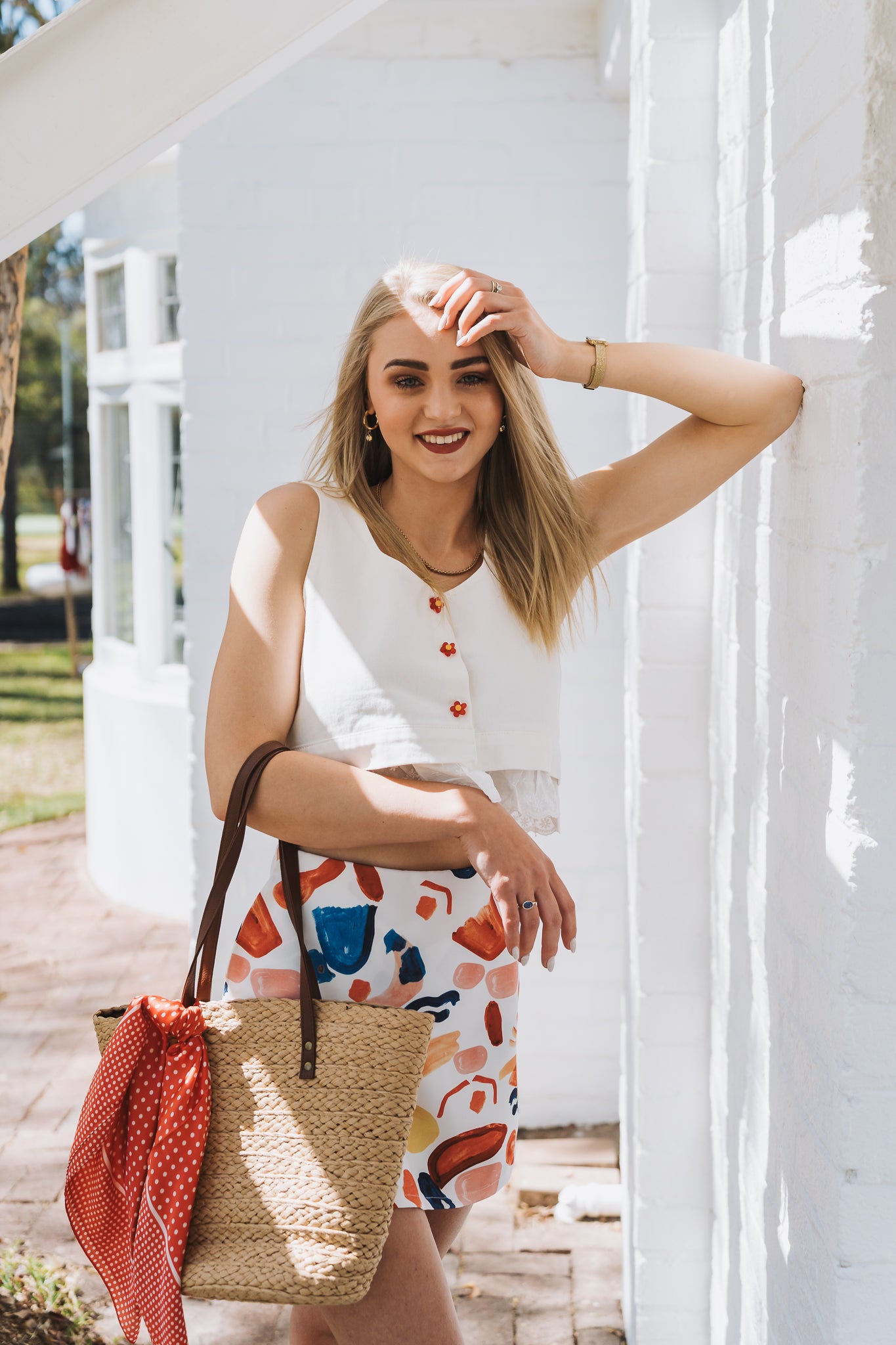 Red Flower Waistcoat