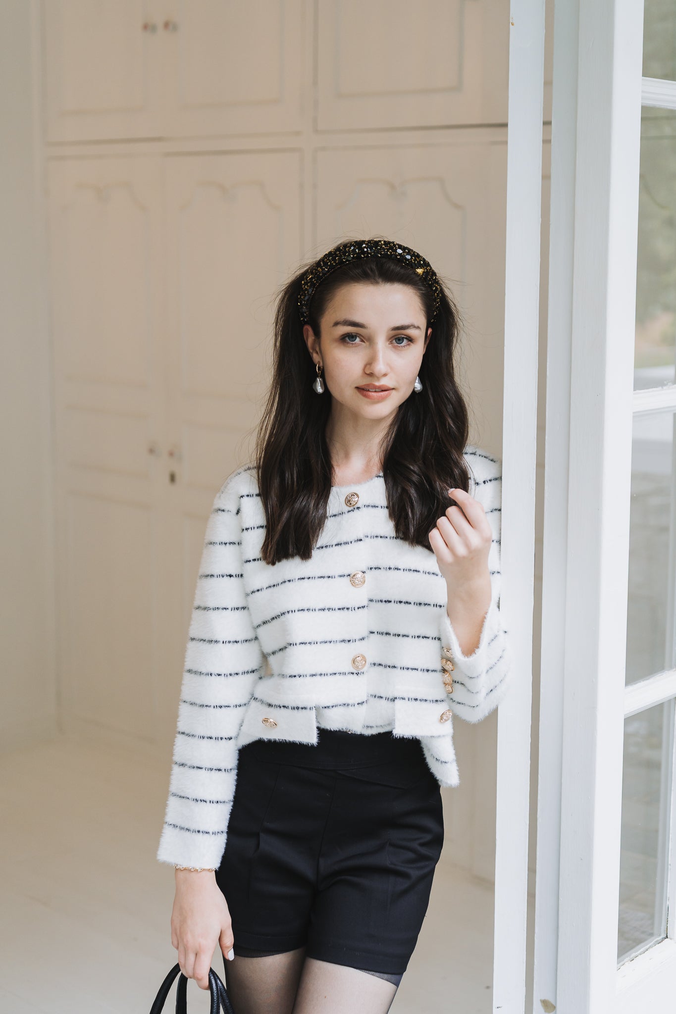 Demi Cardigan White