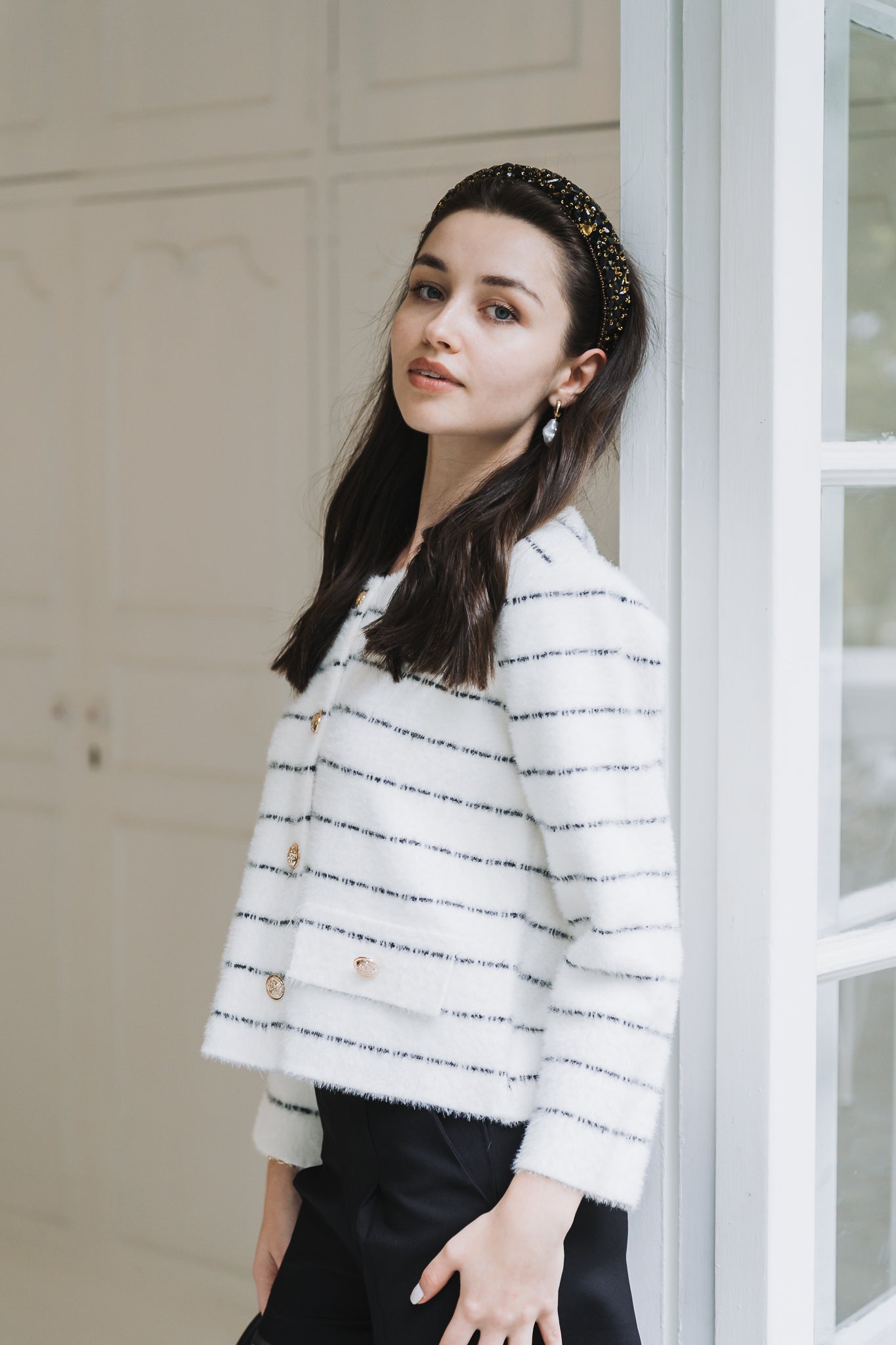 Demi Cardigan White