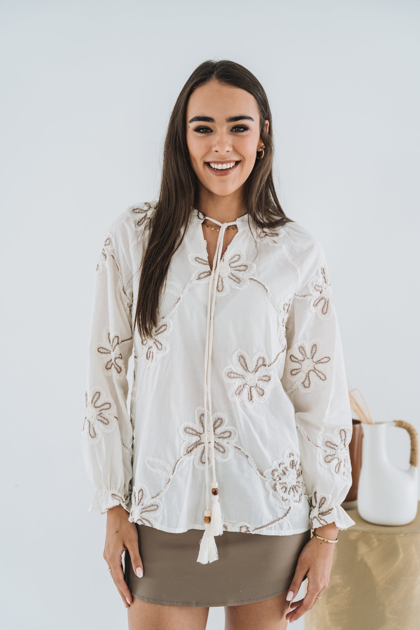 Creme Top | One Size / Fits 32-34