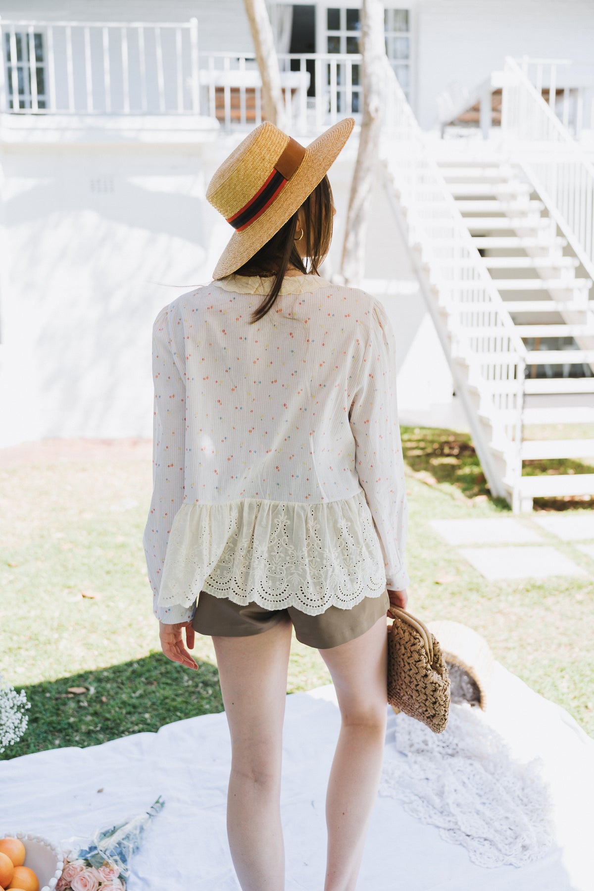 Candy Blouse Cream| OneSize/ Fits 30-34