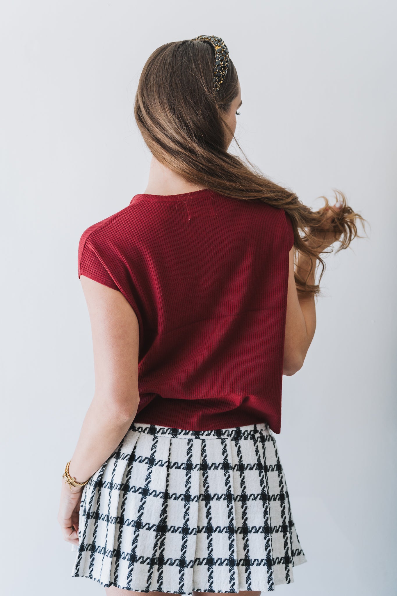 Zipper Top Burgundy