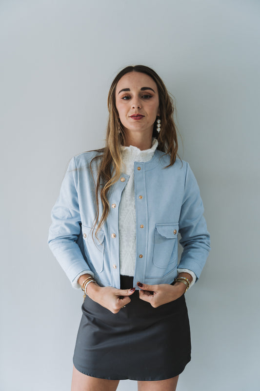 Velvet Jacket Blue
