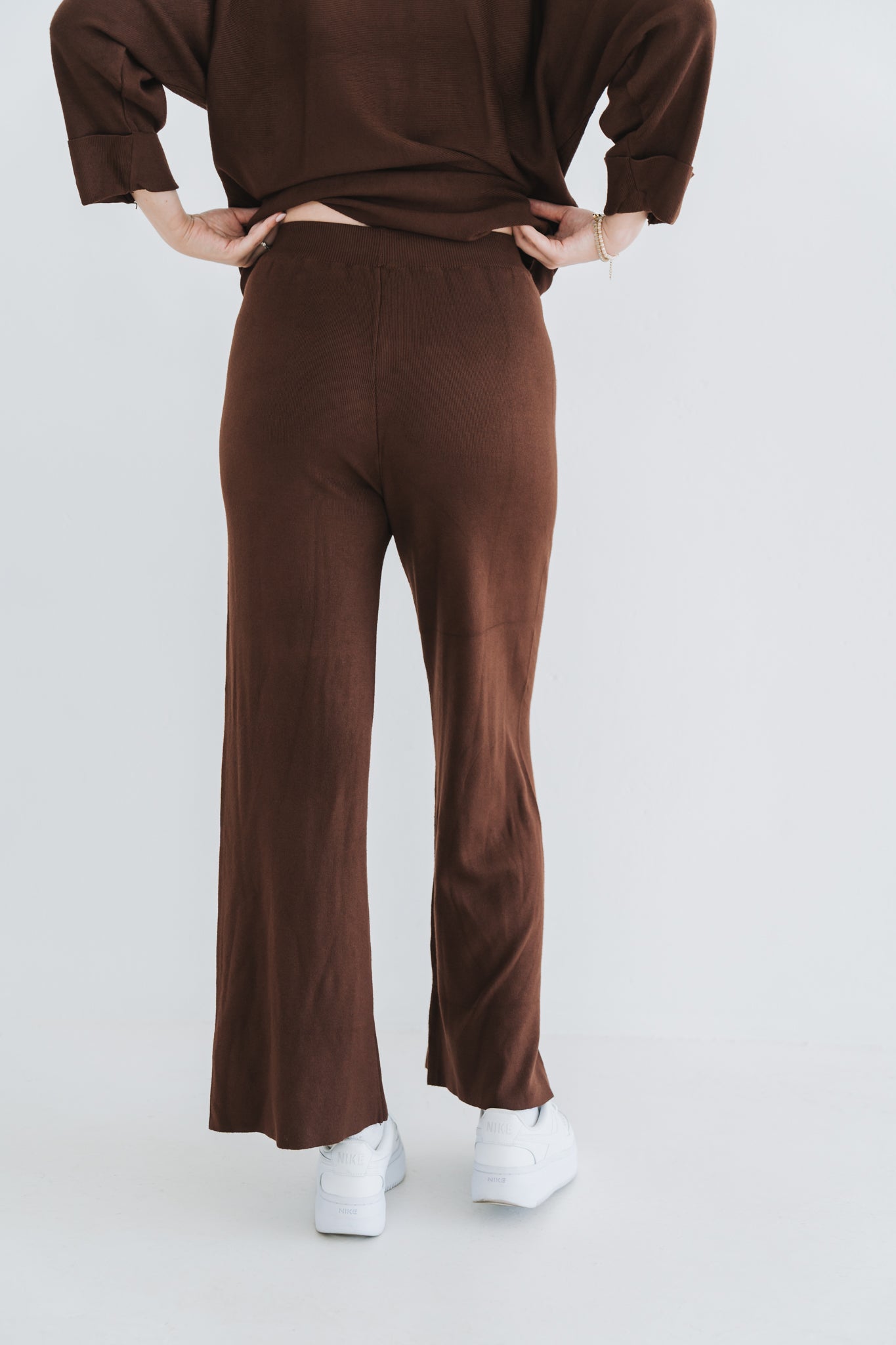 Button Set Trouser Brown