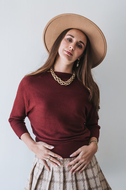 Maddy Jersey Burgundy