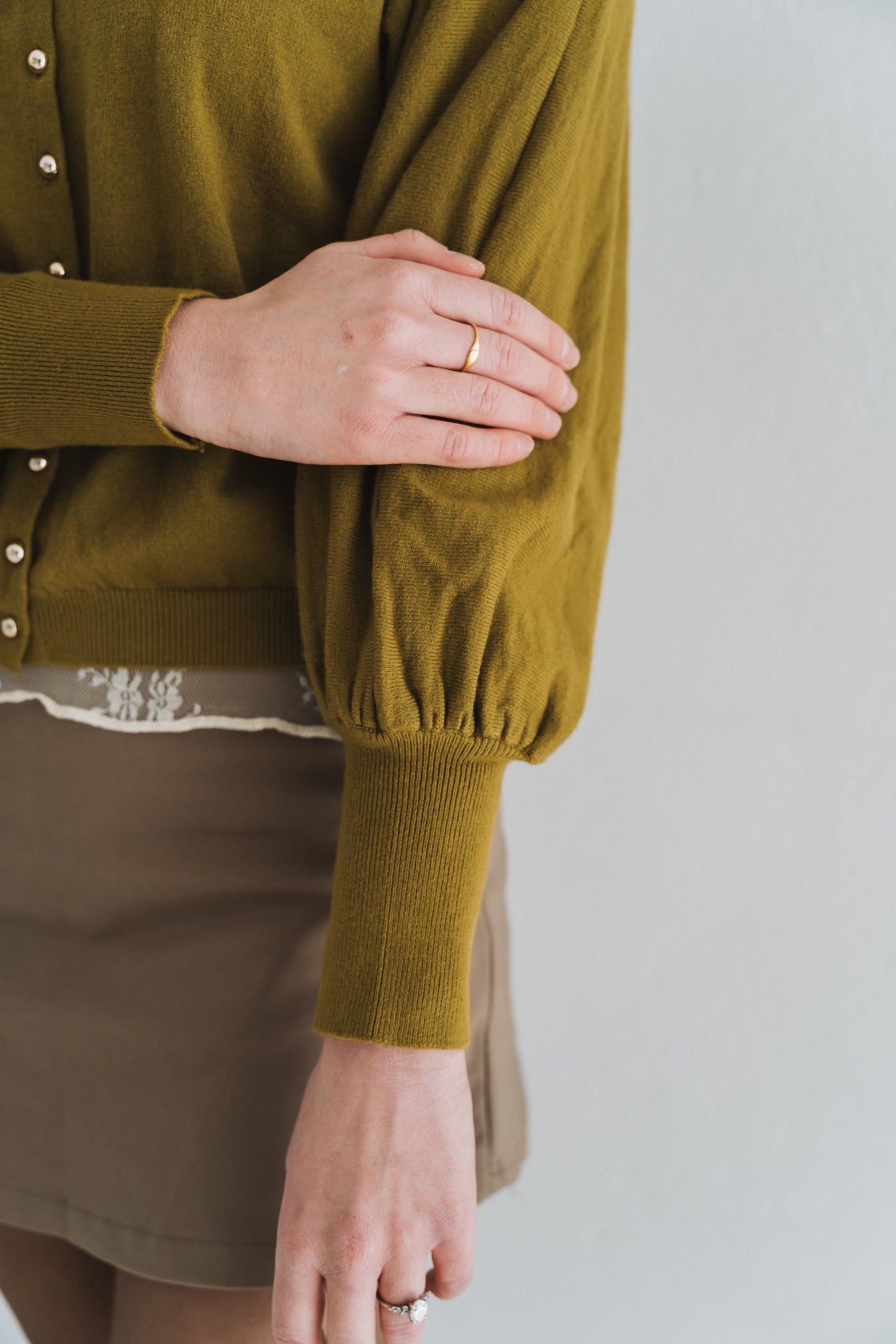 Belle Cardi Olive | One Size / Fits 30-34