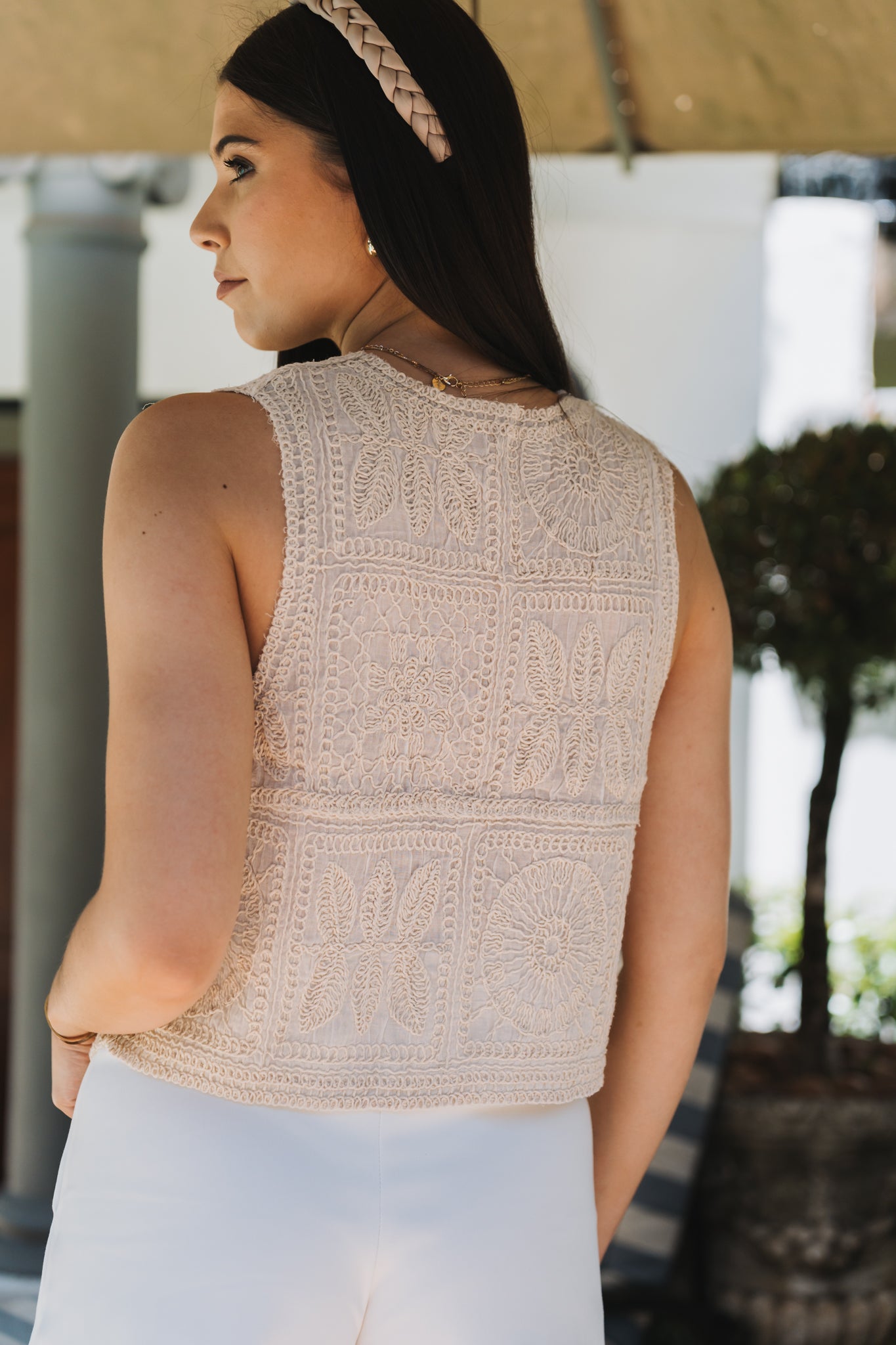 Bohemian Waistcoat Cream