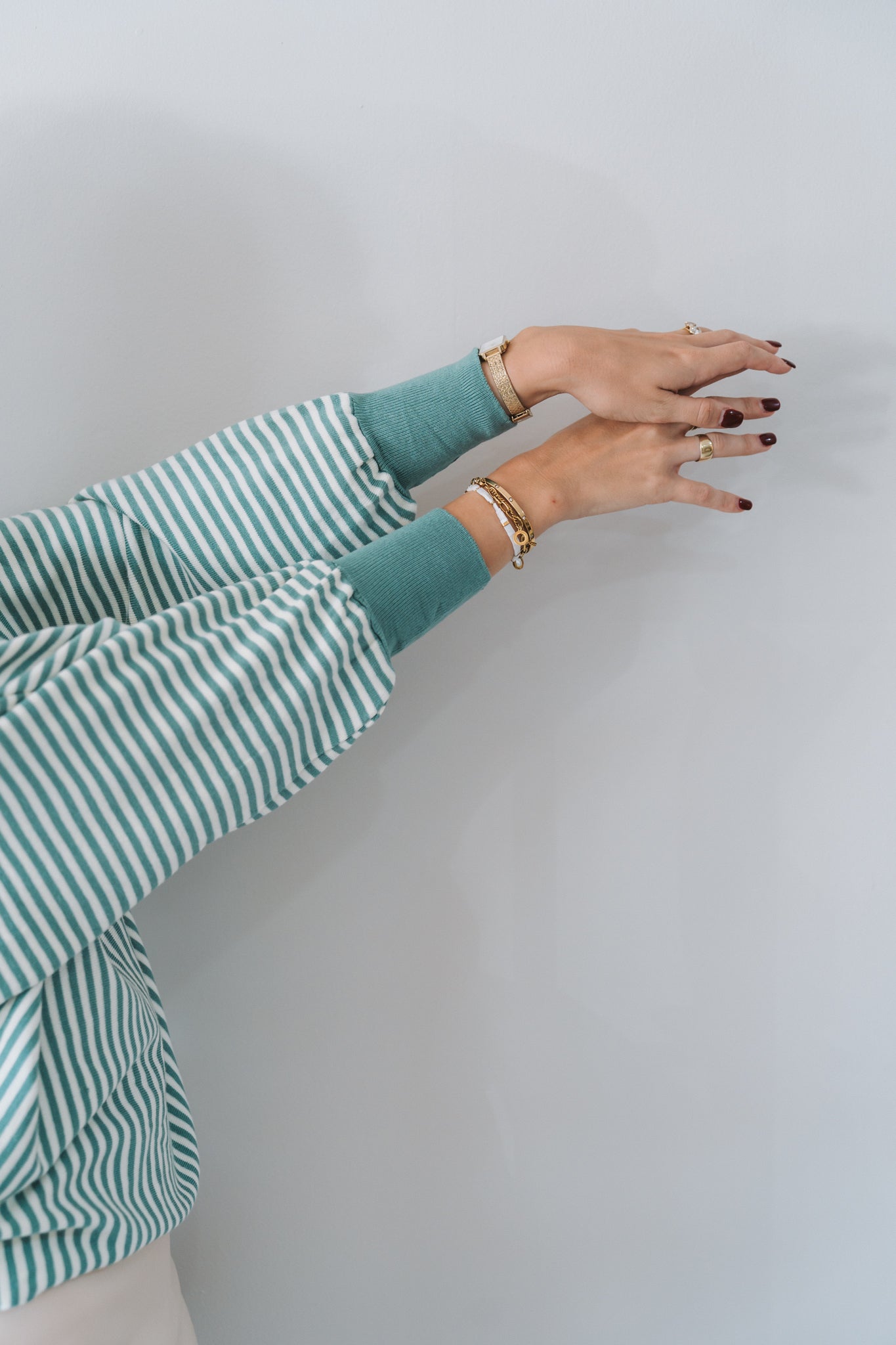 Stripey Knit Sage